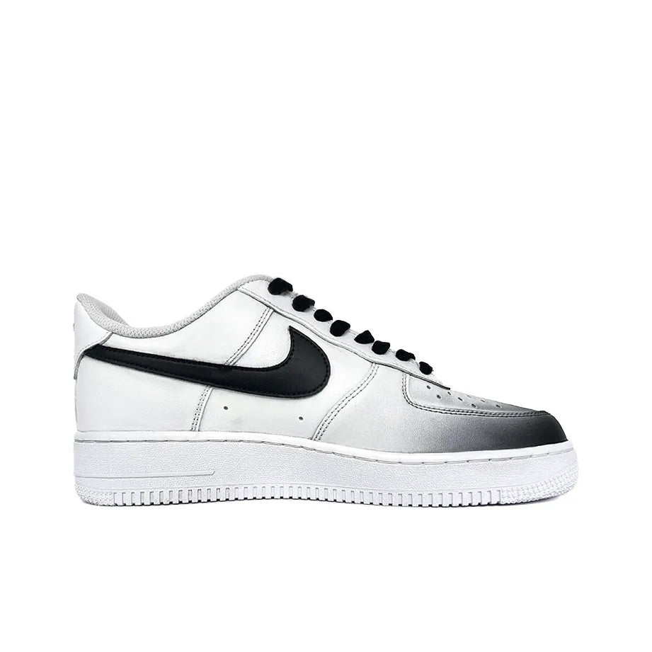 [Customized Devilish Smile] Air Force 1 Low-top Shoes Hand-drawn Unisex Black/White