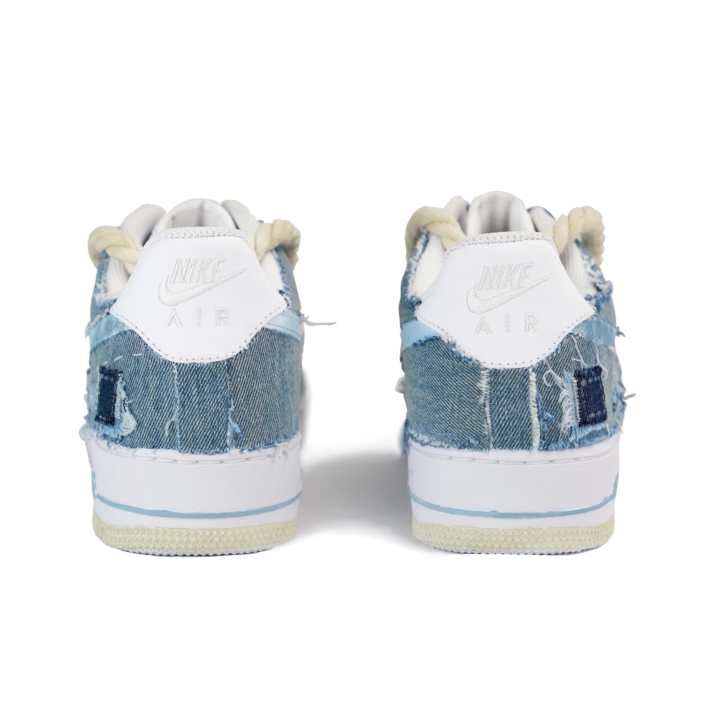 [Custom Aquamarine Drift Bottle] Air Force 1 Skateboarding Shoes Unisex