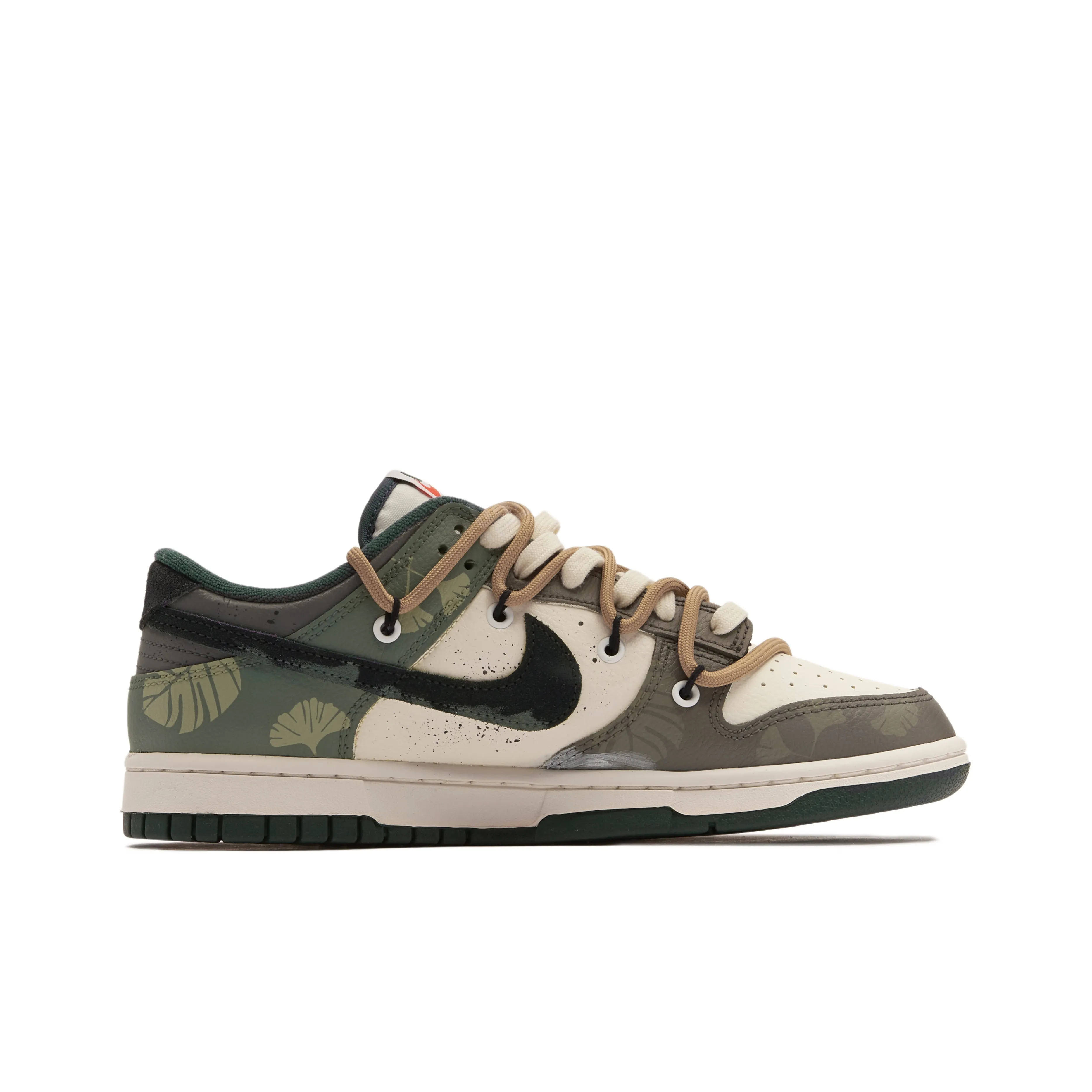 [Custom Floating Abyss] Dunk Skateboarding Shoes Unisex Green/Brown