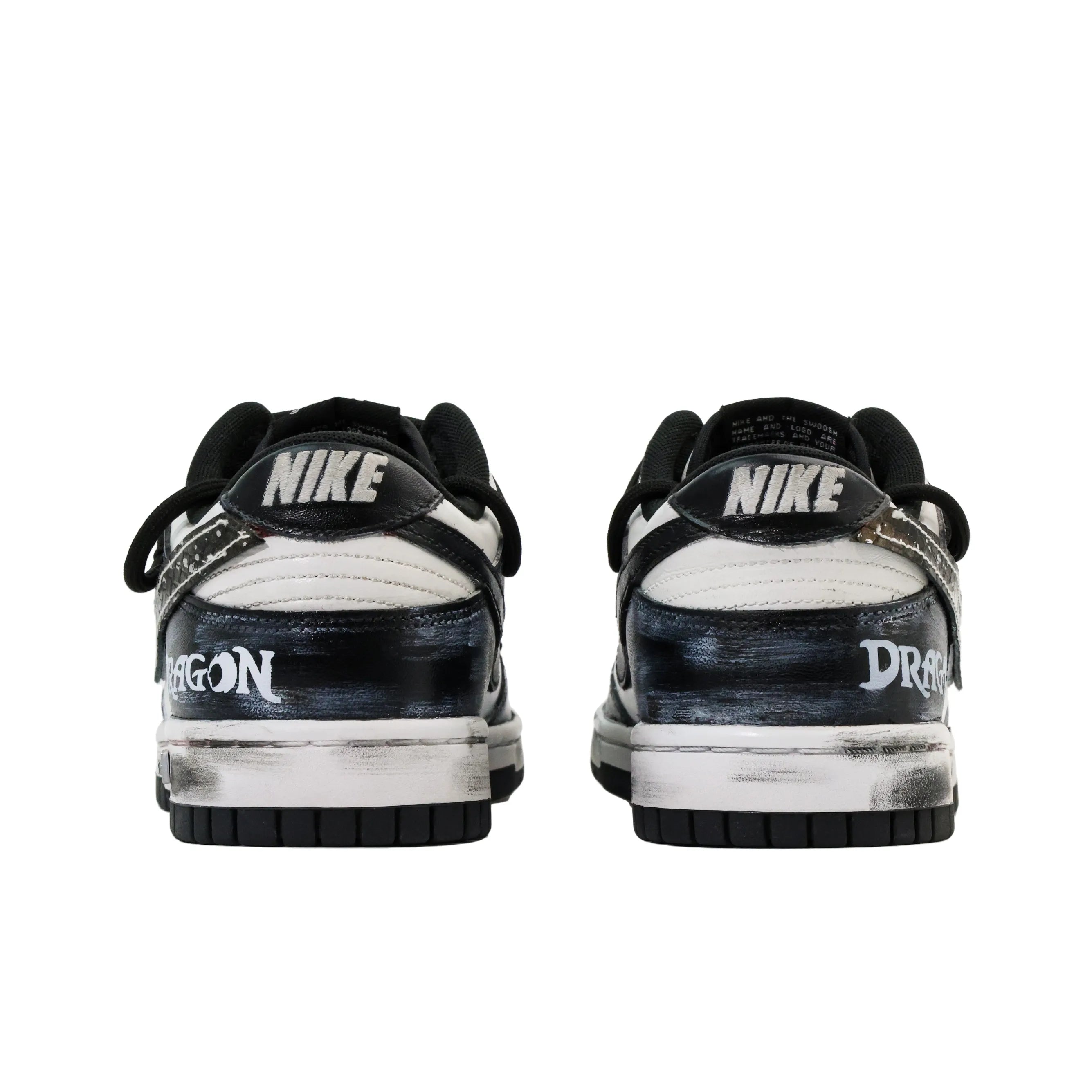 [Custom Toothless] Dunk Low Skateboard Shoes Unisex Black