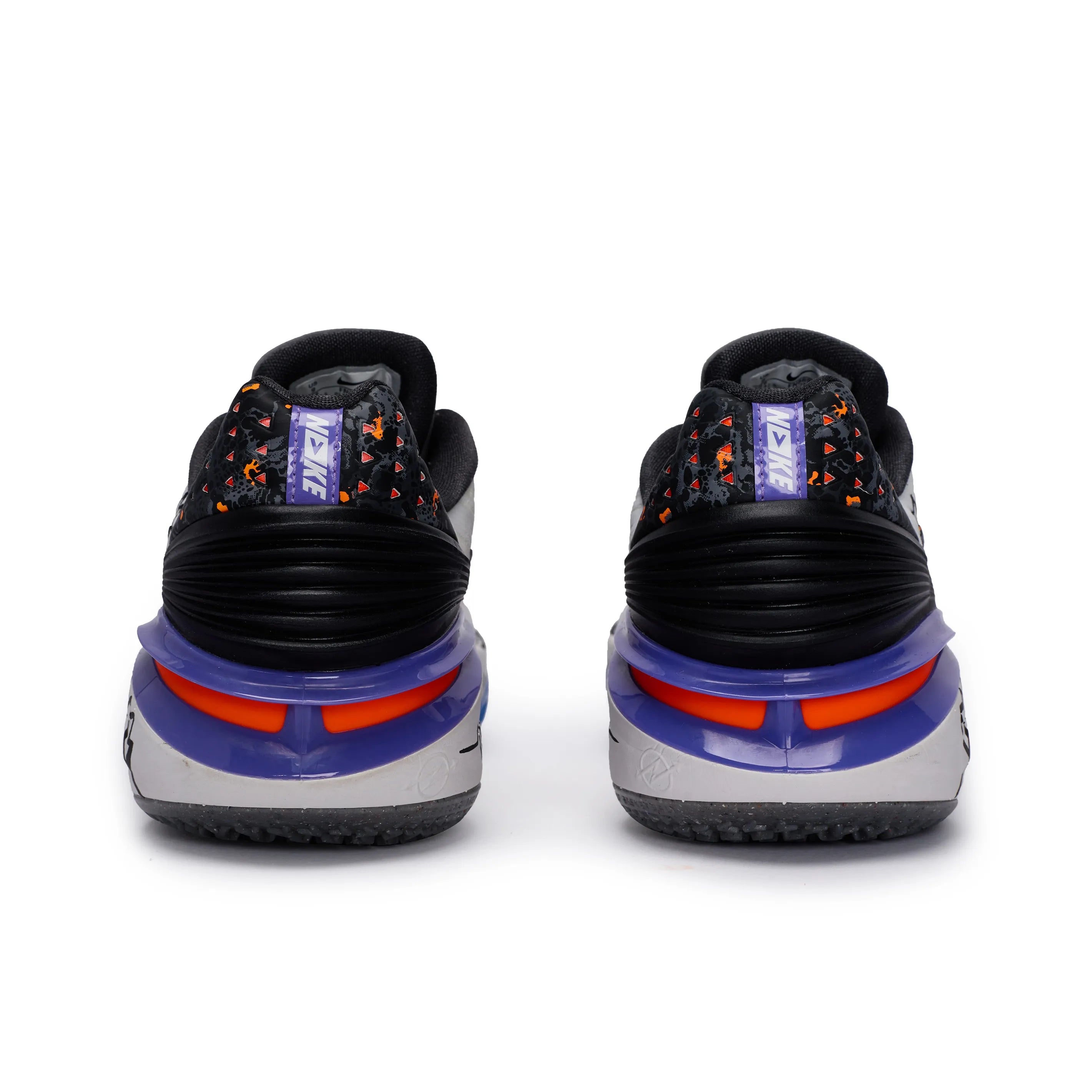 [Custom Godzilla Graffiti] Air Zoom G.T. Cut 2 Basketball Shoes Unisex Low-Top White/Black/Purple/Orange