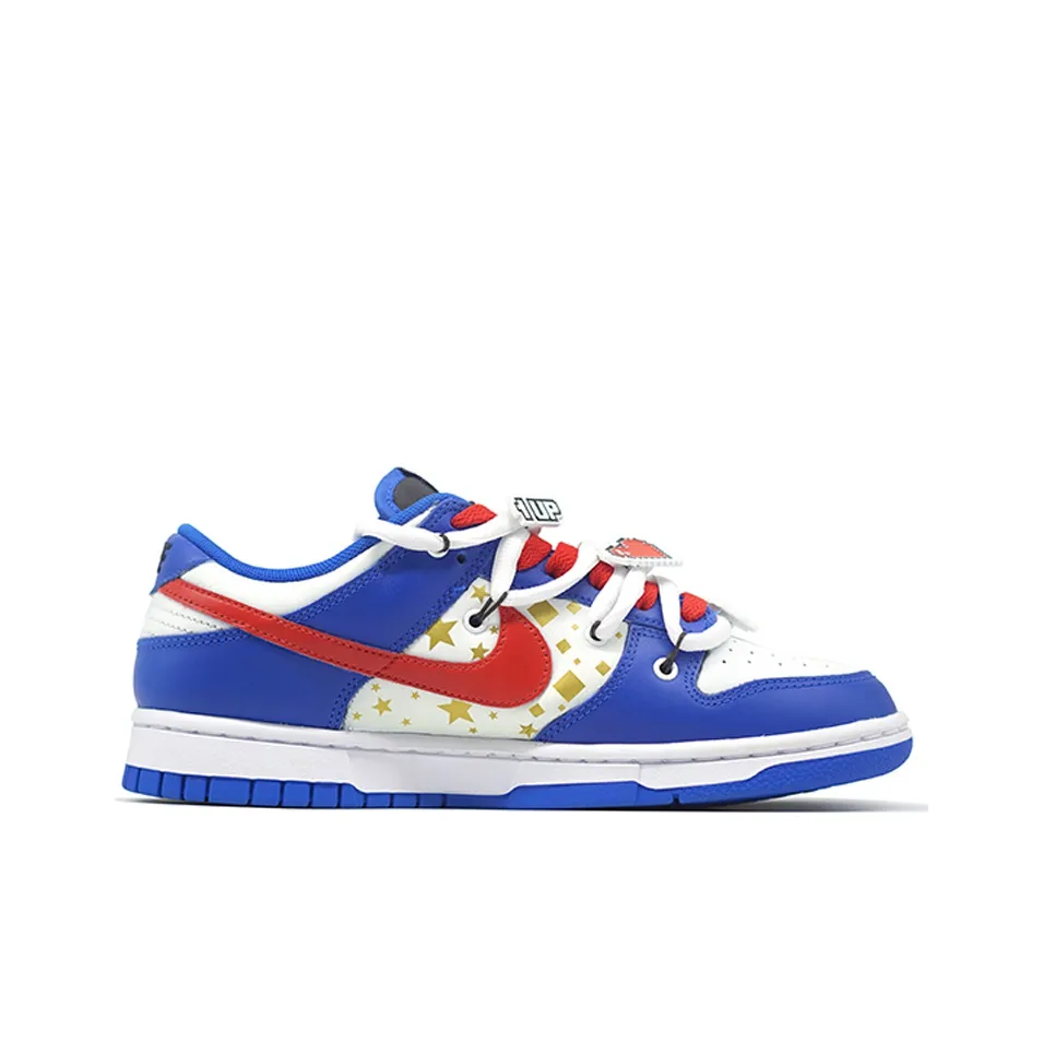 [Custom Game Console on Shoes] Dunk Low Skateboard Shoes Unisex Blue