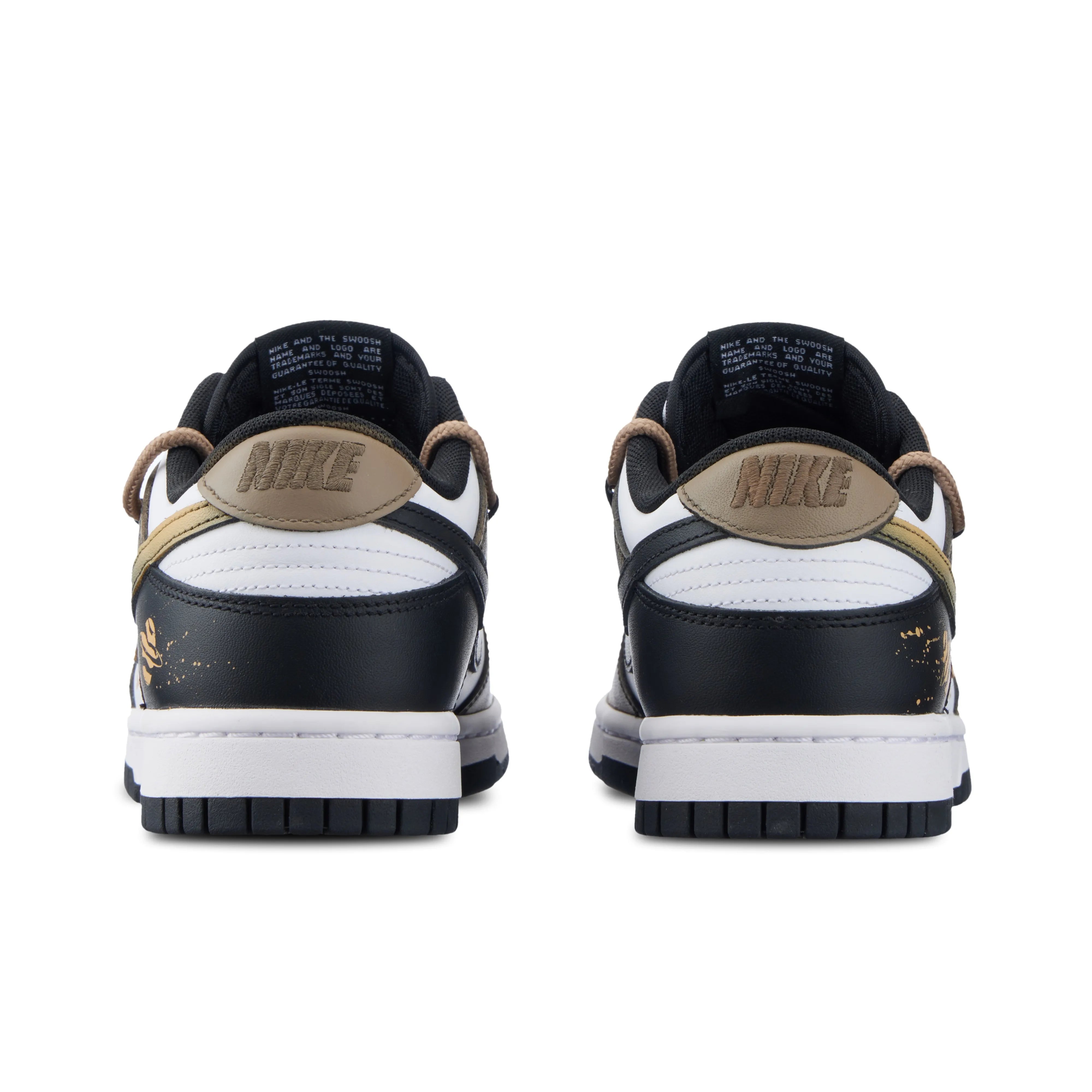 [Custom Golden Years] Dunk Skateboarding Shoes Unisex Low-top Brown/Black