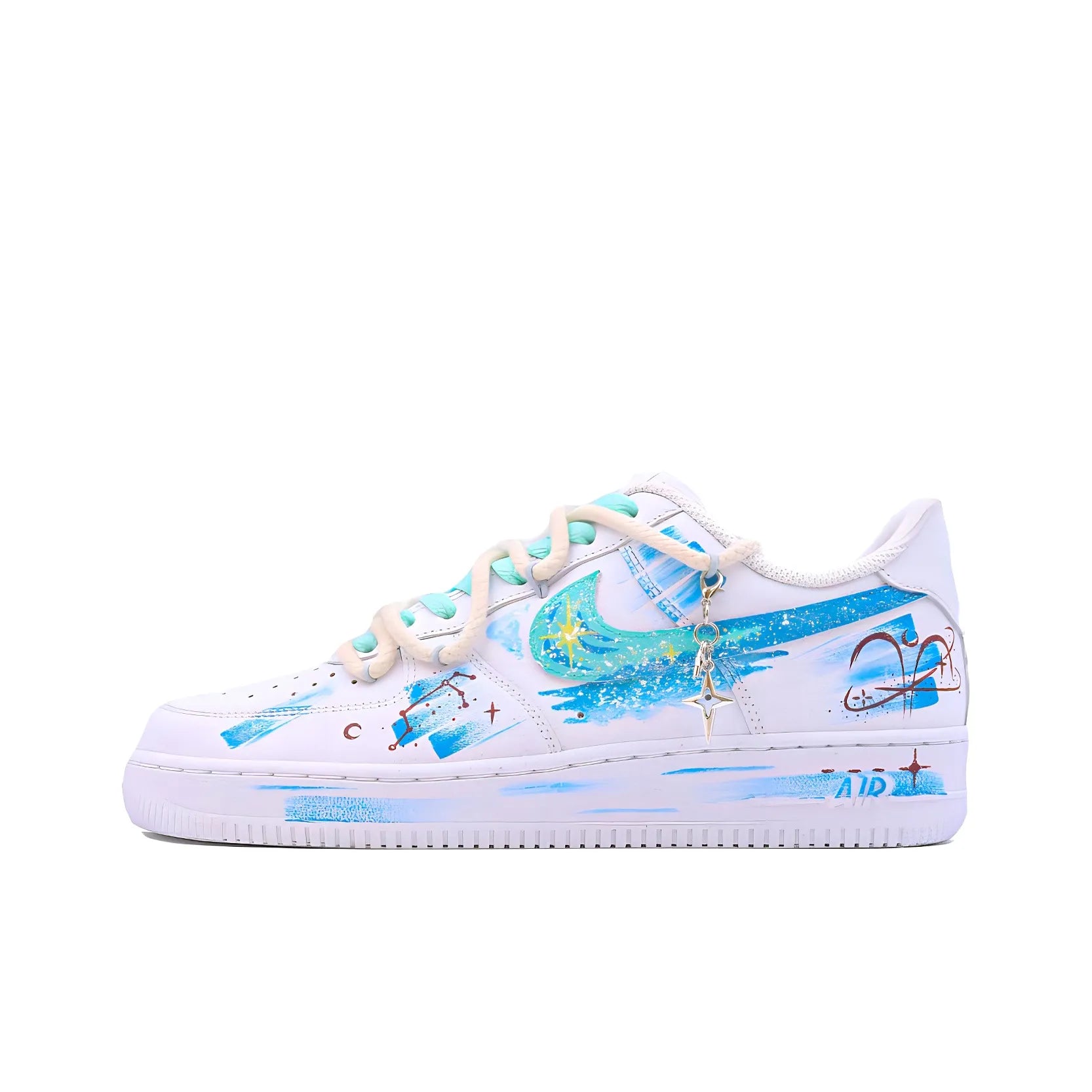 [Customized The Twelve Zodiac Signs: Aries - Fashionable Starry Sky] Air Force 1 Shoes Unisex