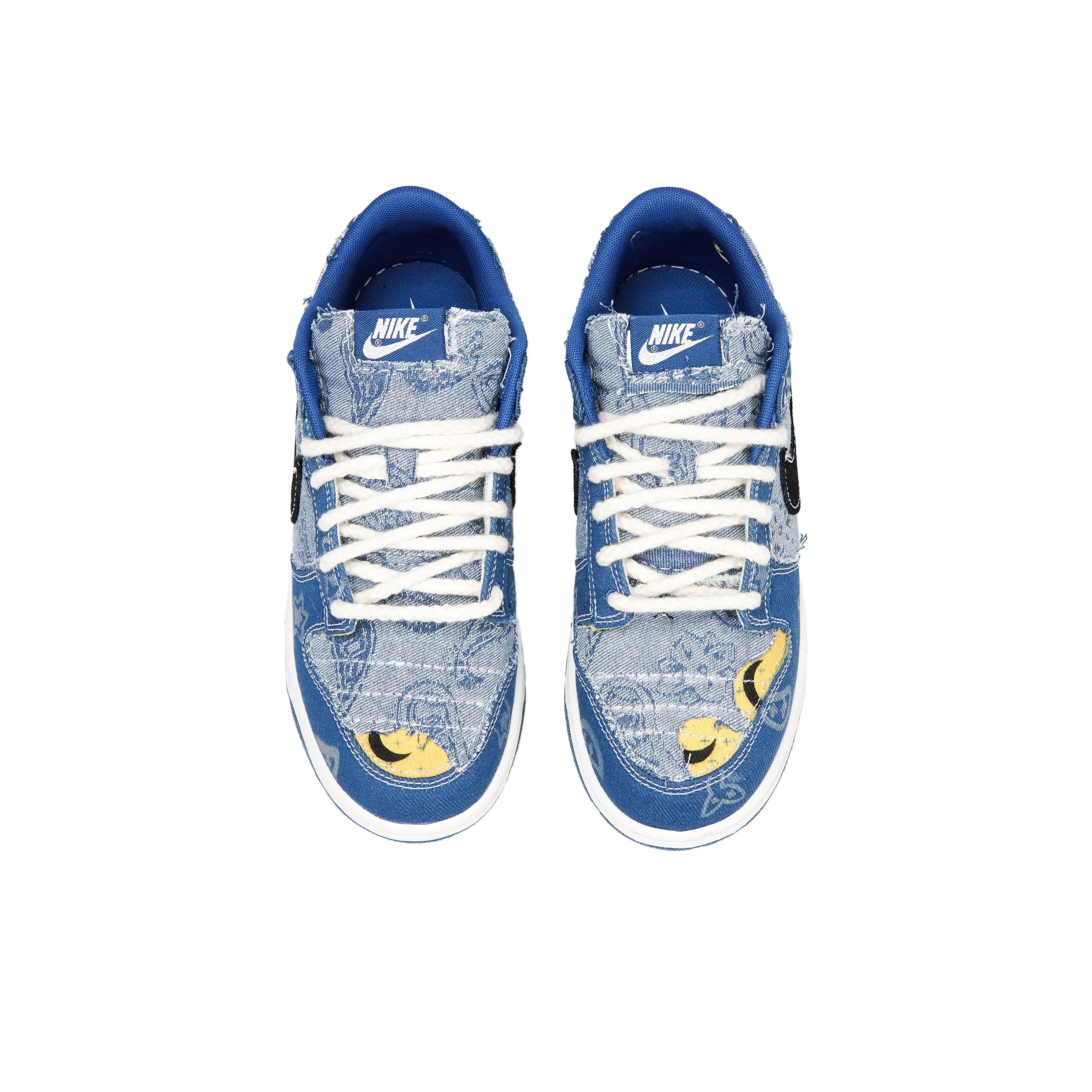 [Custom Pocket Stride] Dunk Low Skateboarding Shoes Unisex Denim Style