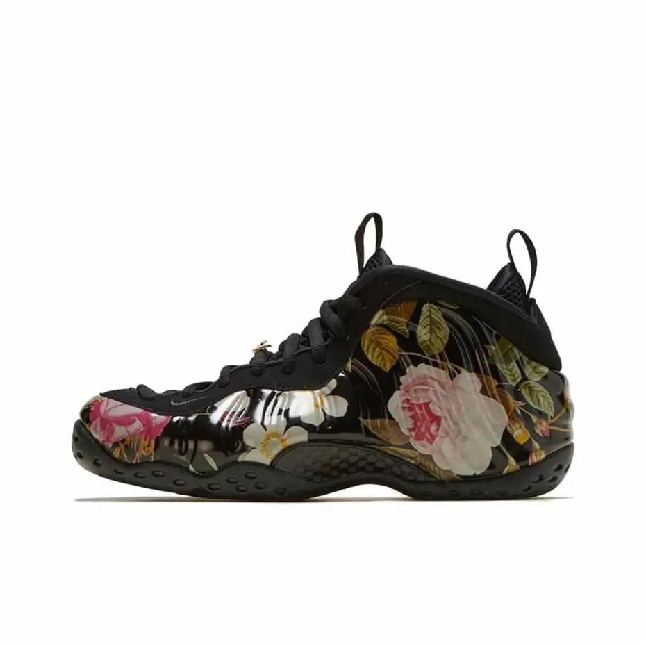 [Custom Floral PU] Foamposite One Mid-top Retro Basketball Shoes Unisex