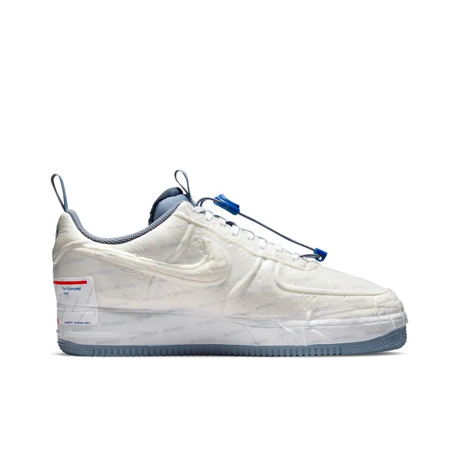 [Custom Postal Ghost] Air Force 1 Skateboarding Shoes Unisex Low-top Beige/White