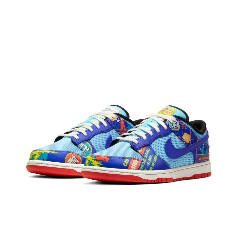 [Custom Firecracker] Dunk Retro OG Skateboarding Shoes Unisex Low-top