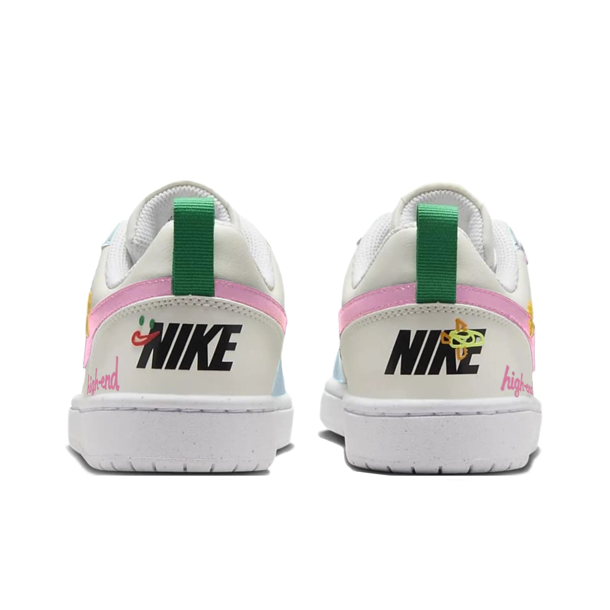 [Custom Unlimited Fun/Pink and Blue] Court Borough Skateboard Shoes For Children Unisex