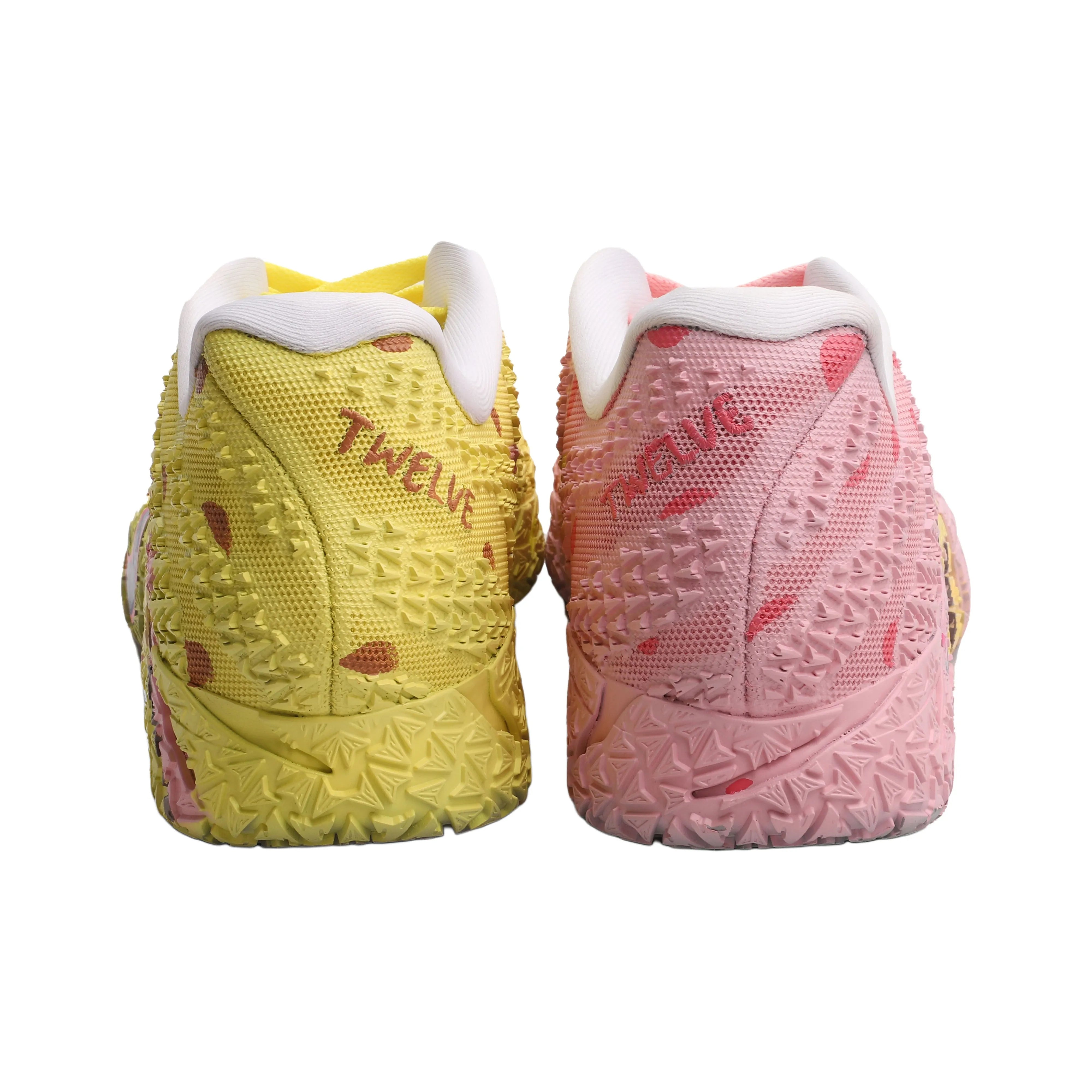 [Custom SpongeBob SquarePants and Patrick Star - Pineapple House] Ja 3 Morant III Basketball Shoes Men's Mid-Top Split-Color shoes