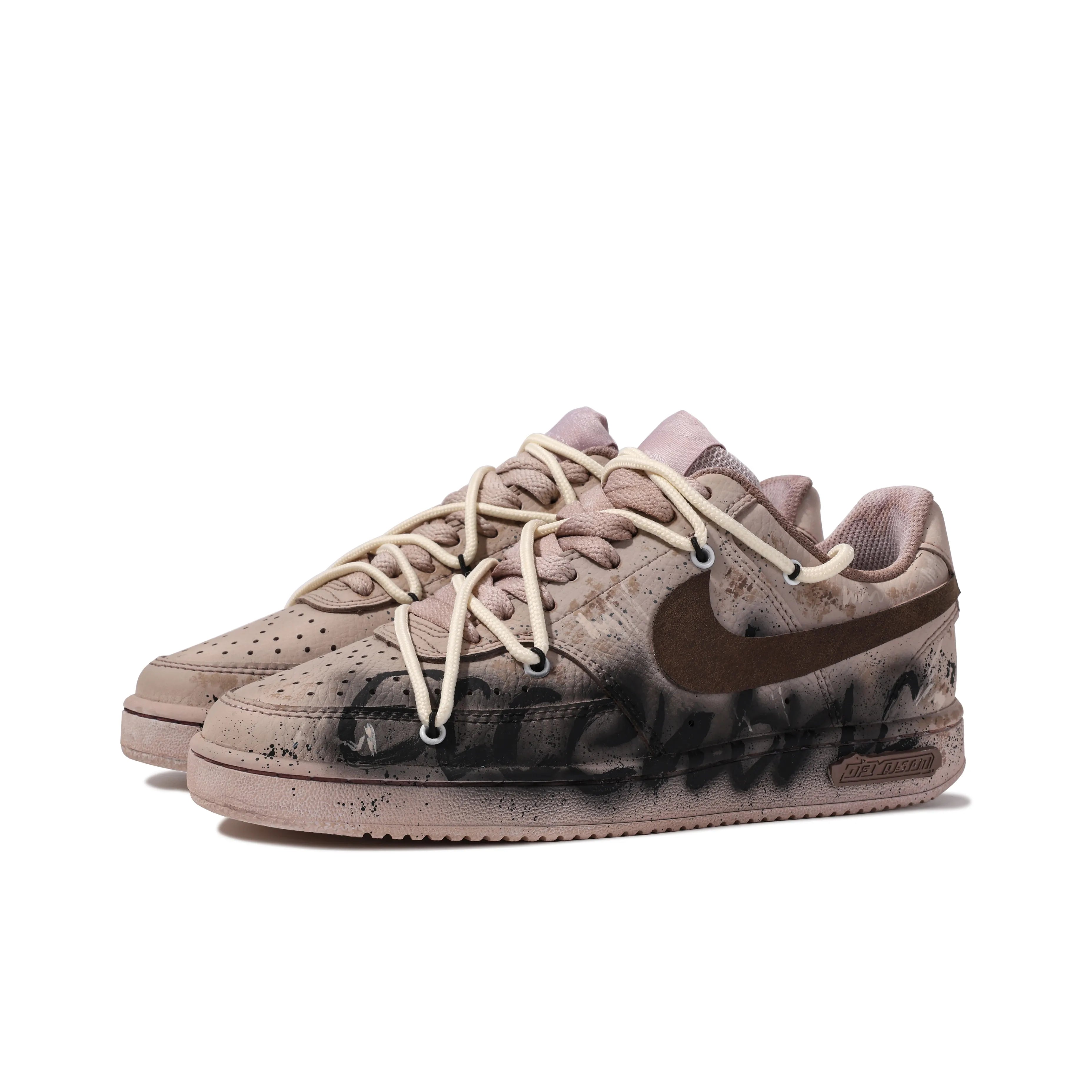 [Custom The End World] Court Vision Low Skateboard Shoes Unisex Graffiti