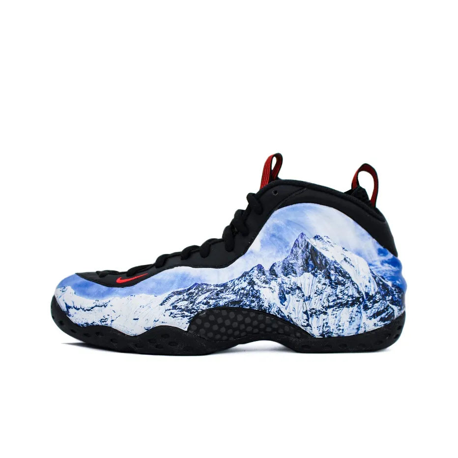 [Custom Snowy Mountain] Foamposite One Mid-top Retro Basketball Shoes Unisex