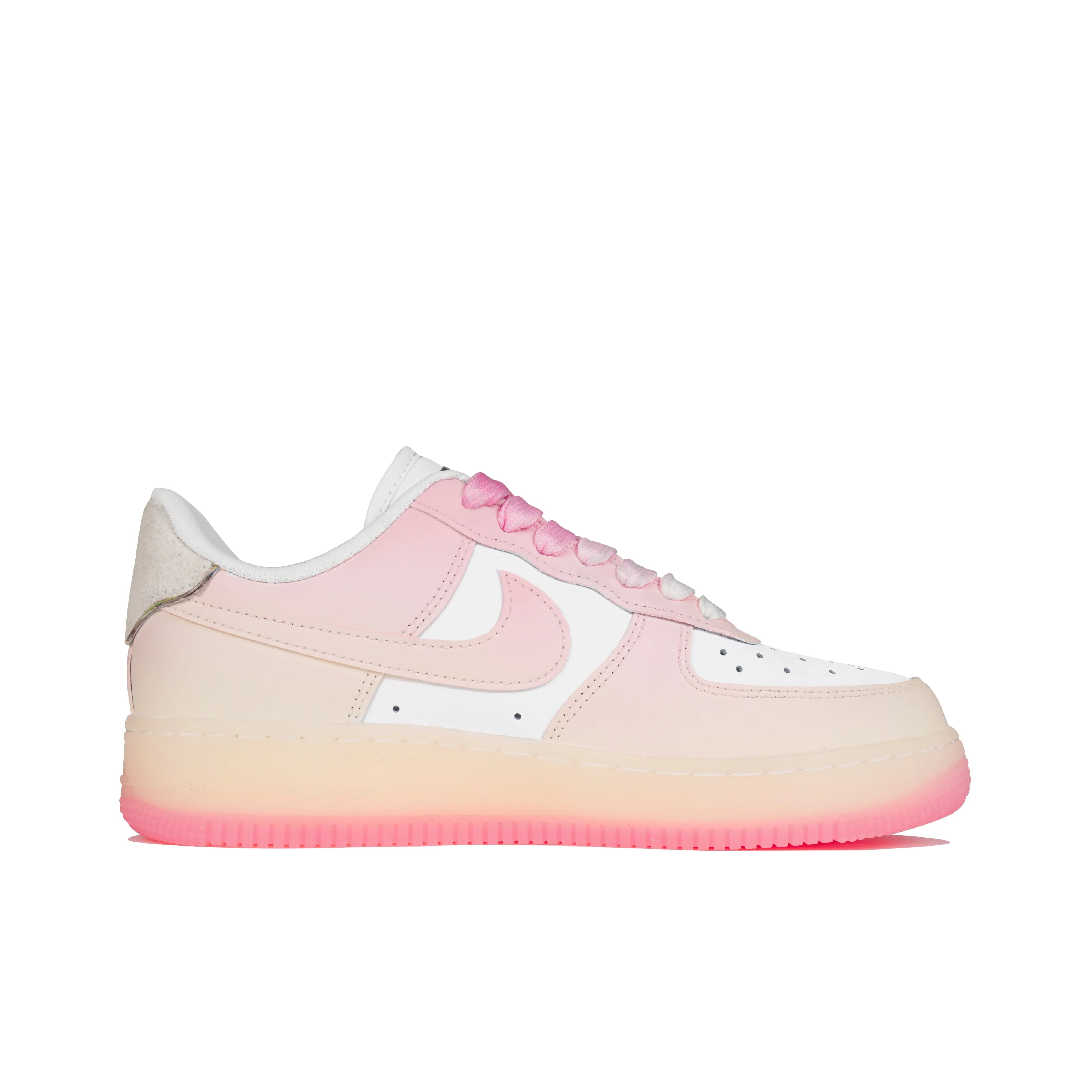 [Custom Rainbow Fudge, Ombré Dip-Dye, Jelly Sole] Air Force 1 Skateboarding Shoes Women's