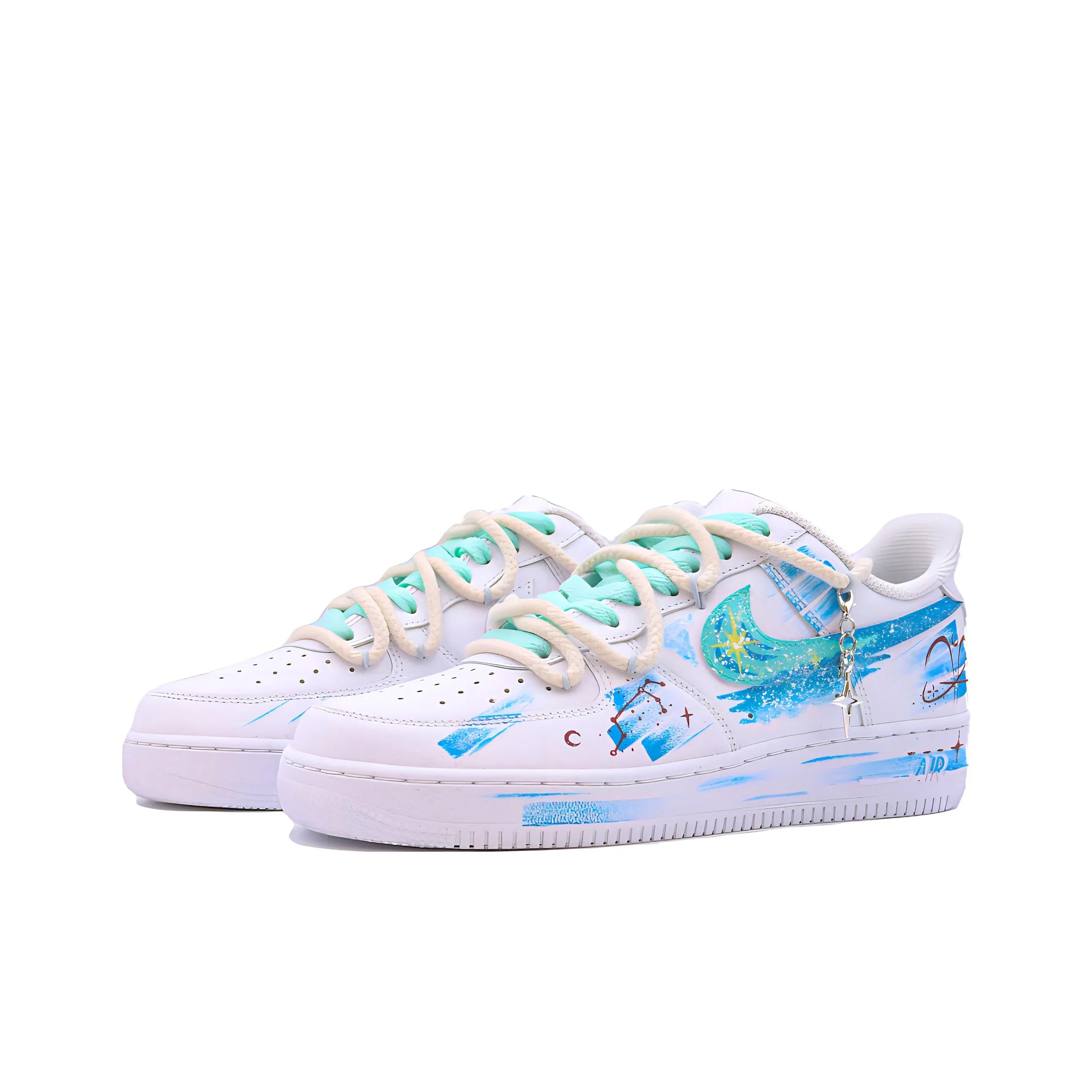 [Customized The Twelve Zodiac Signs: Aries - Fashionable Starry Sky] Air Force 1 Shoes Unisex