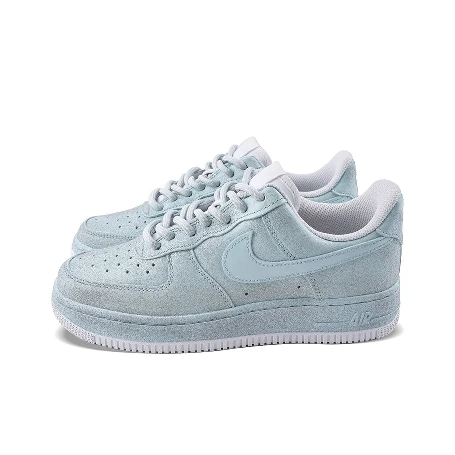 [Customized Aurora Dance, Full Stars] Air Force 1 Low-top Shoes Unisex White/Blue/Pink With Diamond Decoration