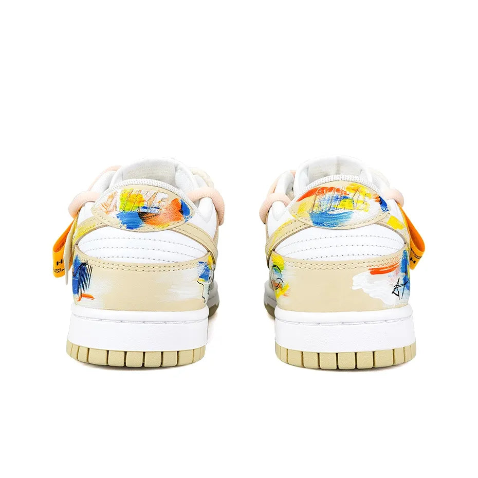 [Custom TeamNine-Freedream] Dunk Low Skateboard Shoes Unisex Graffiti