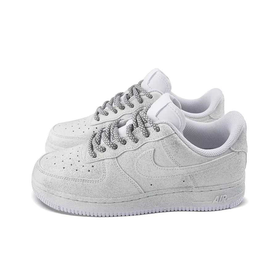 [Customized Aurora Dance, Full Stars] Air Force 1 Low-top Shoes Unisex White/Blue/Pink With Diamond Decoration