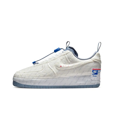 [Custom Postal Ghost] Air Force 1 Skateboarding Shoes Unisex Low-top Beige/White