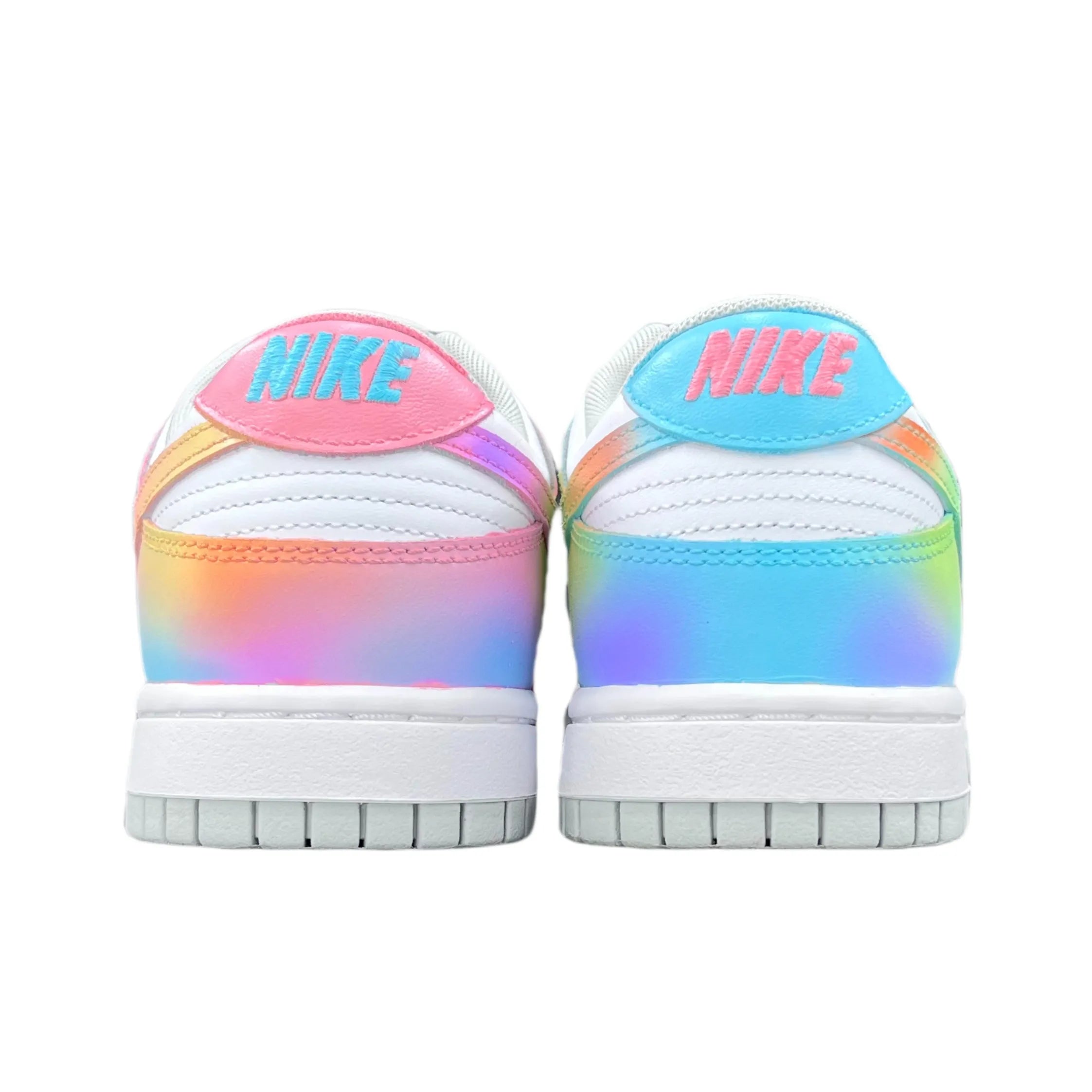 [Custom Aurora] Dunk Low Skateboard Shoes Unisex Gradient Color/Spilt Color