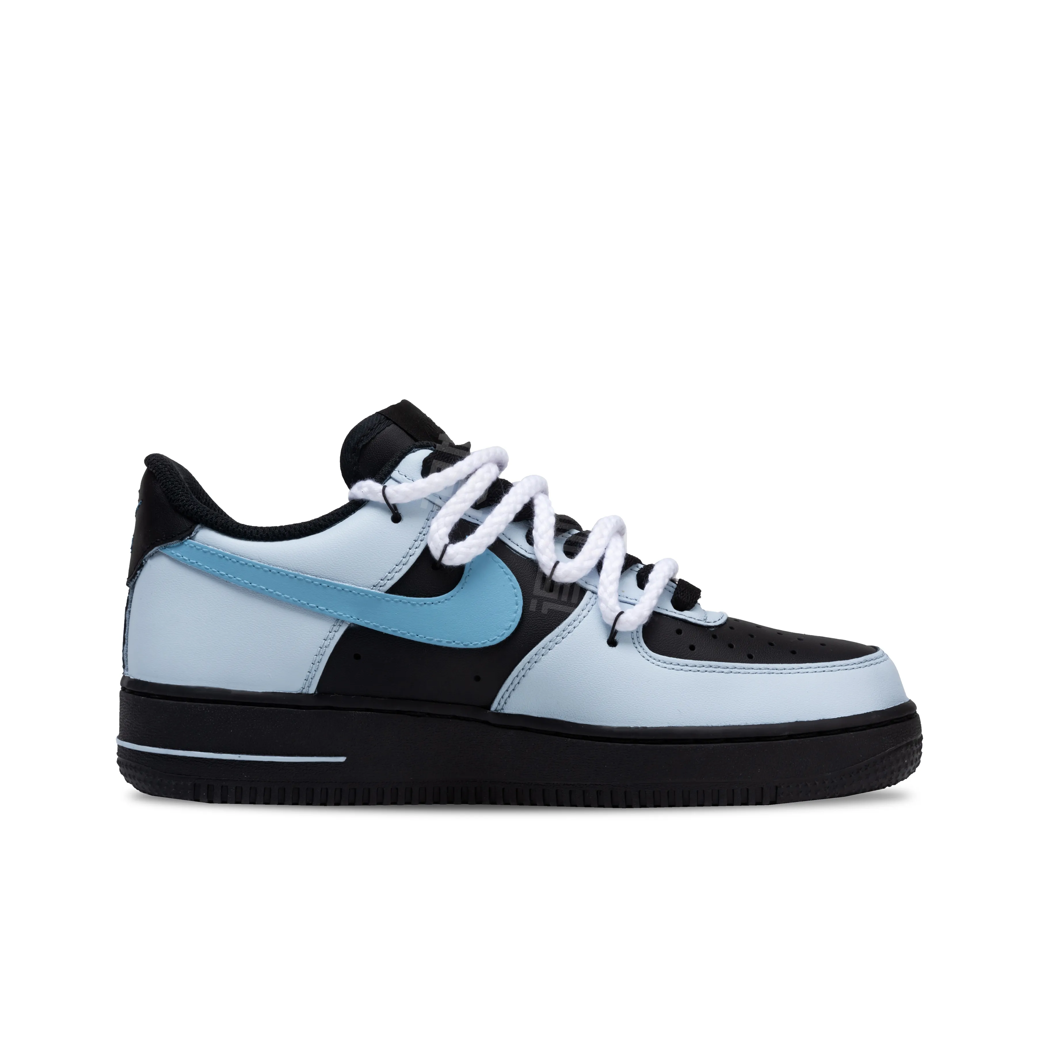 [Custom Azure Serpent & Fan] Air Force 1 Skateboarding Shoes Unisex