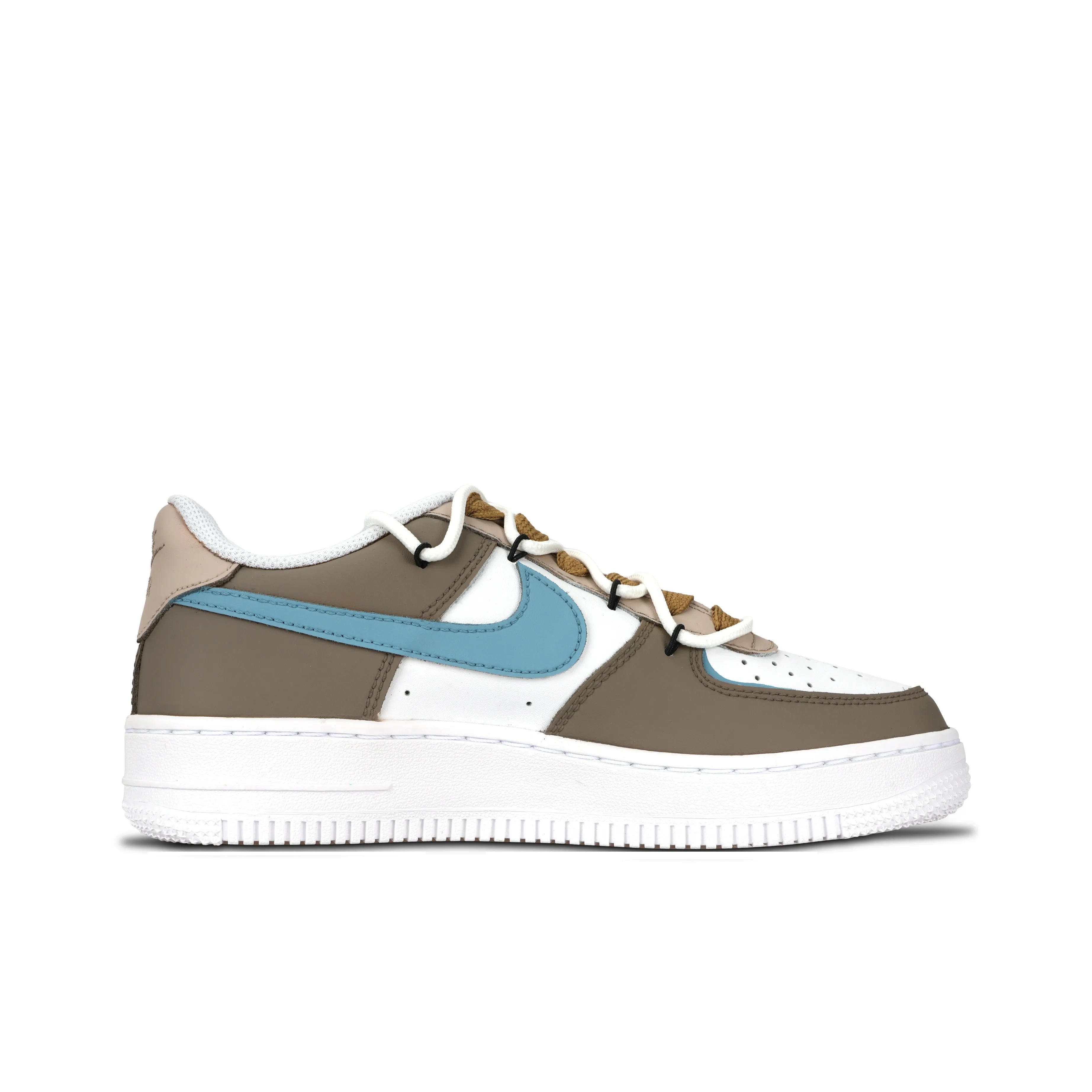 [Customized Arrowl] Air Force 1 Shoes Unisex Minimalist Style Brown