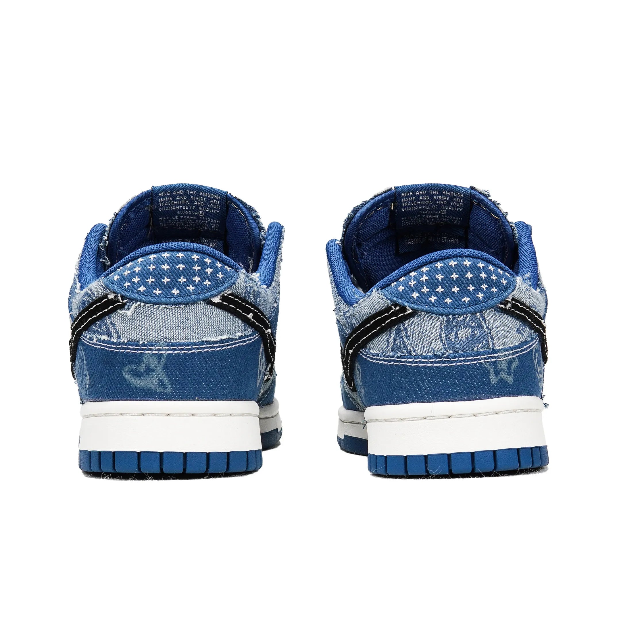 [Custom Pocket Stride] Dunk Low Skateboarding Shoes Unisex Denim Style