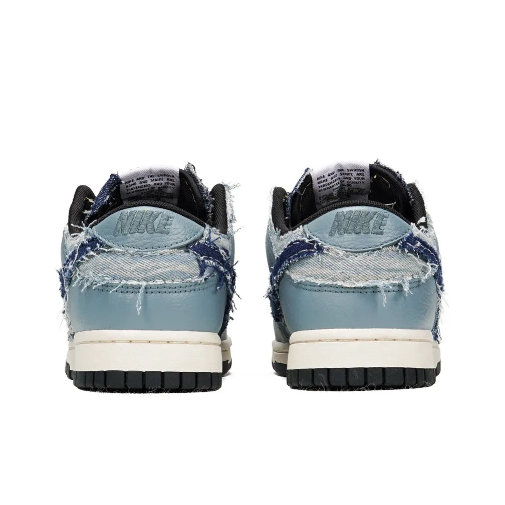 [Custom Denim stitching] Dunk Low Skateboard Shoes Unisex Denim Style