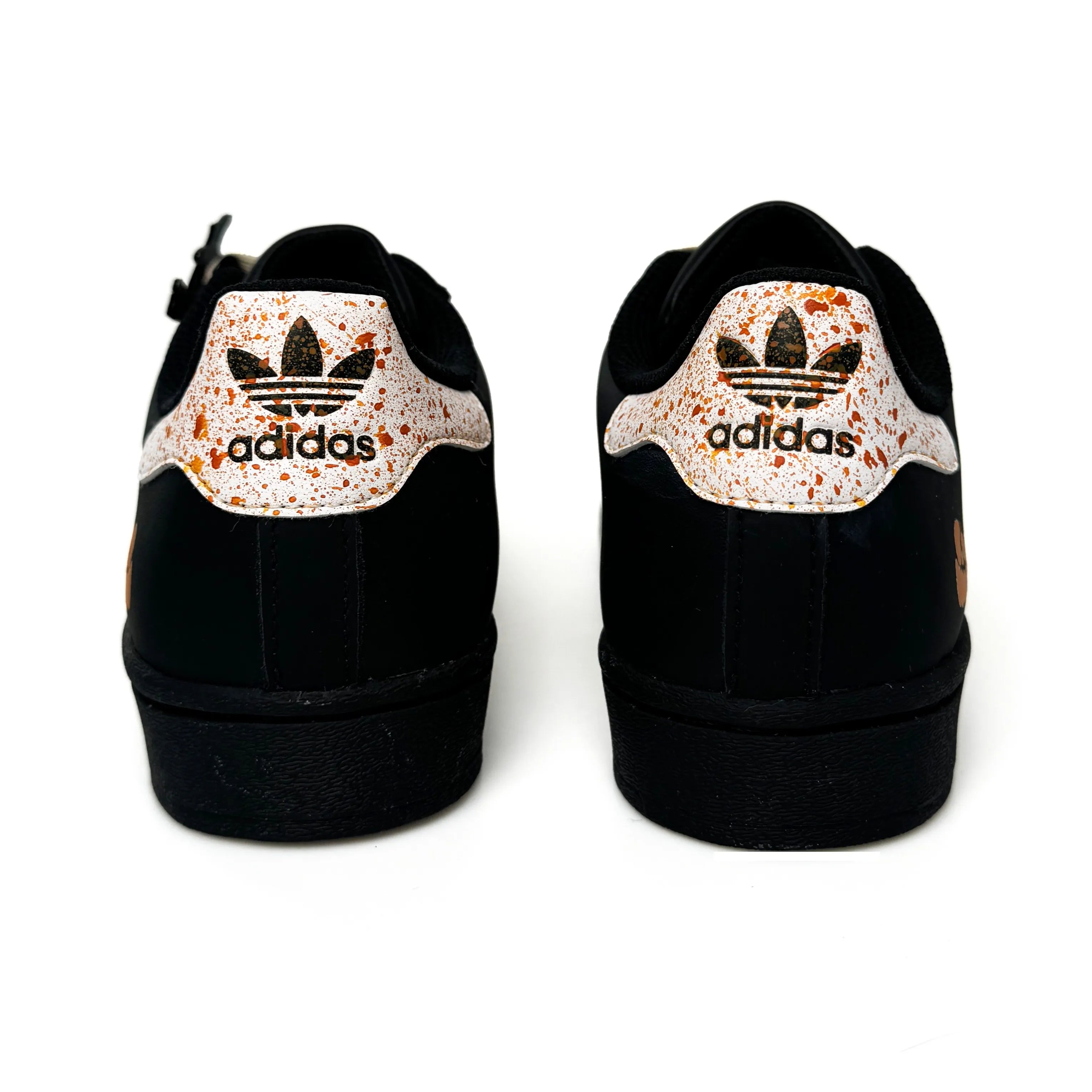 [Custom Pumpkin Kicks] originals SUPERSTAR Low Top Halloween Series Black