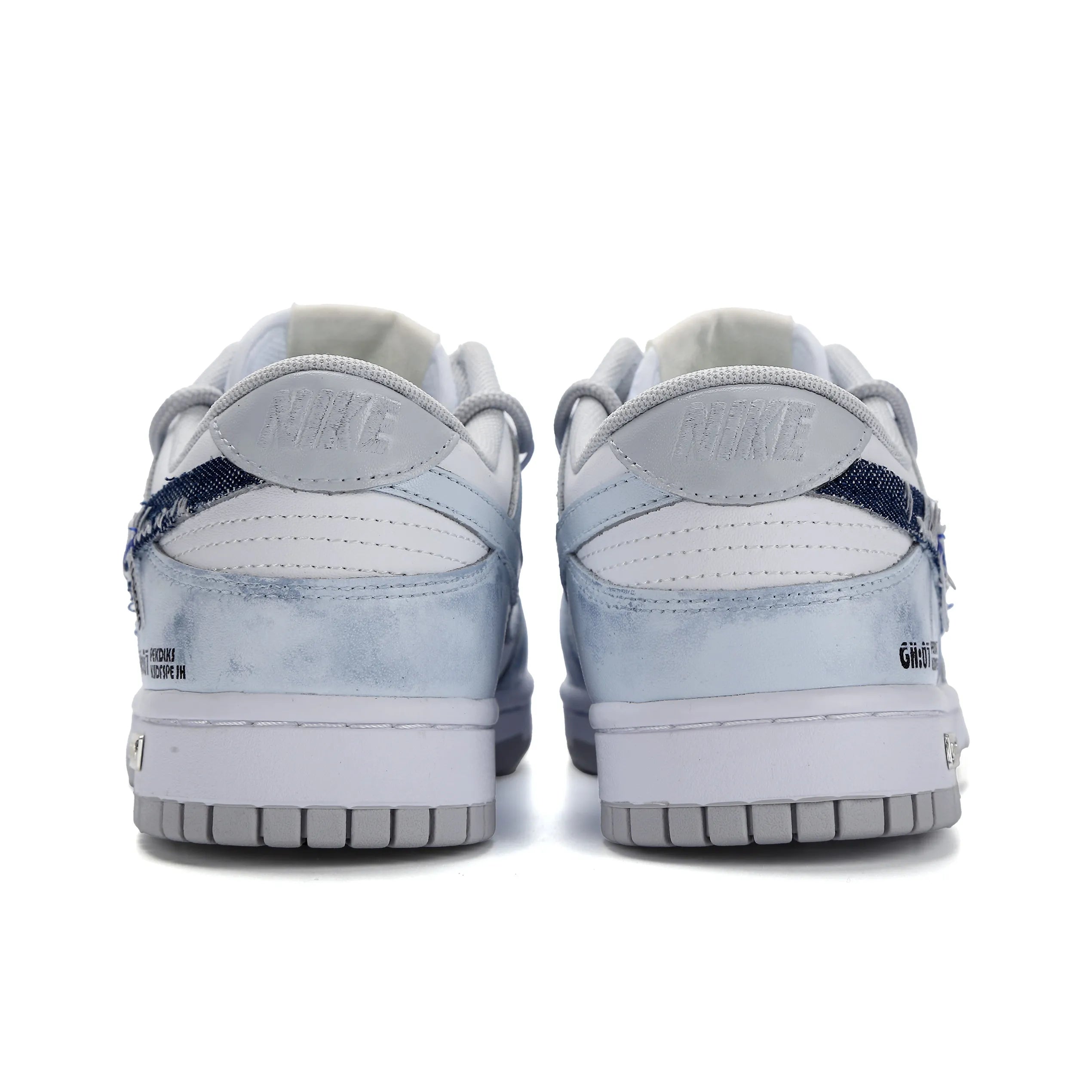 [Custom Denim Drifter] Dunk Low Skateboarding Shoes Unisex Denim Style