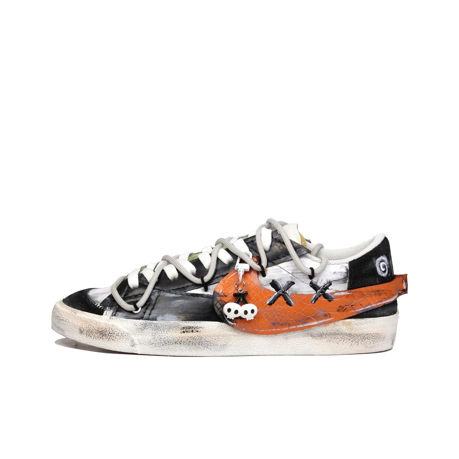 [Customized Pumpkin Party] Blazer Jumbo Low-top Shoes Unisex Black/Orange