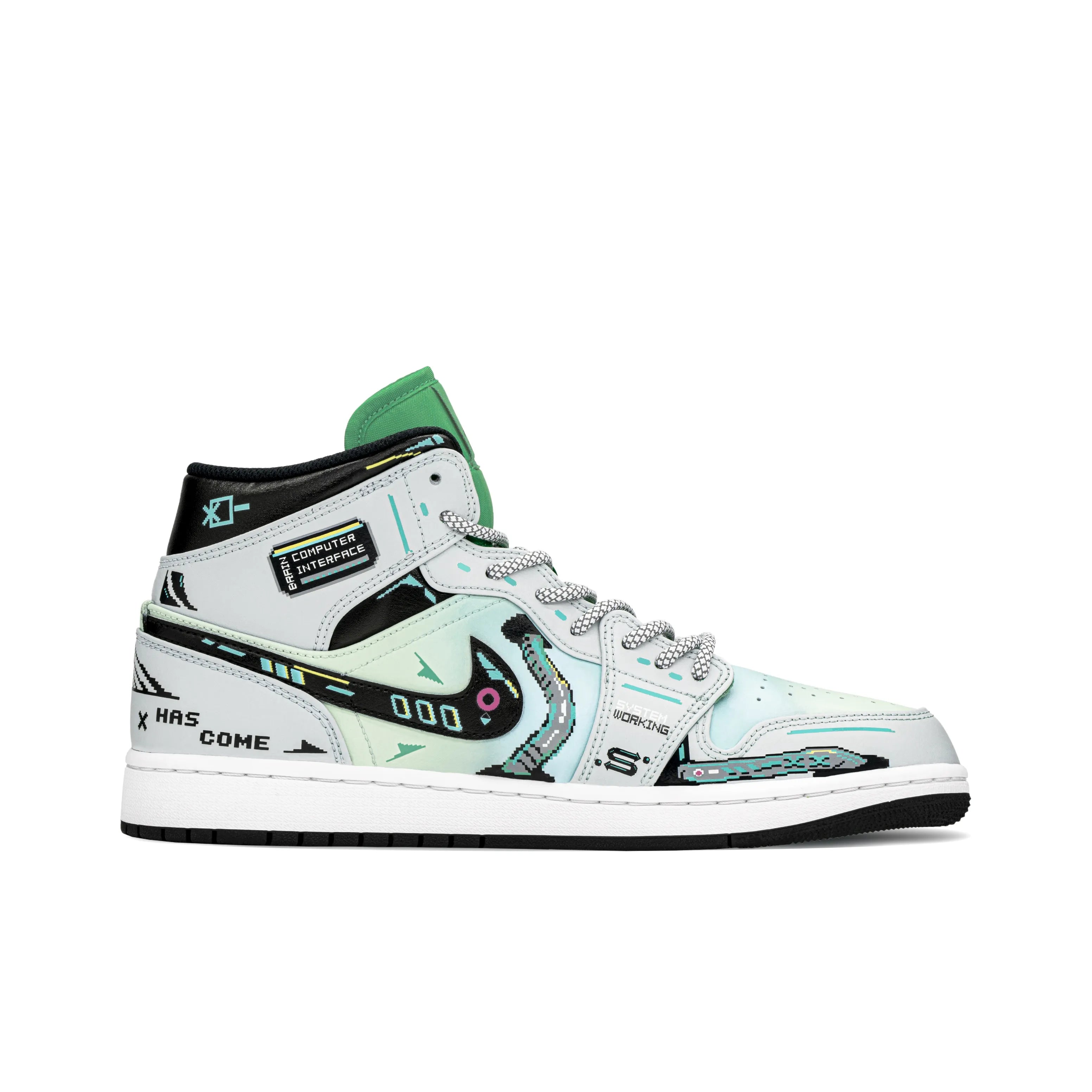 FZBB Cyberpunk -  Men's Jordan 1 Mid Custom