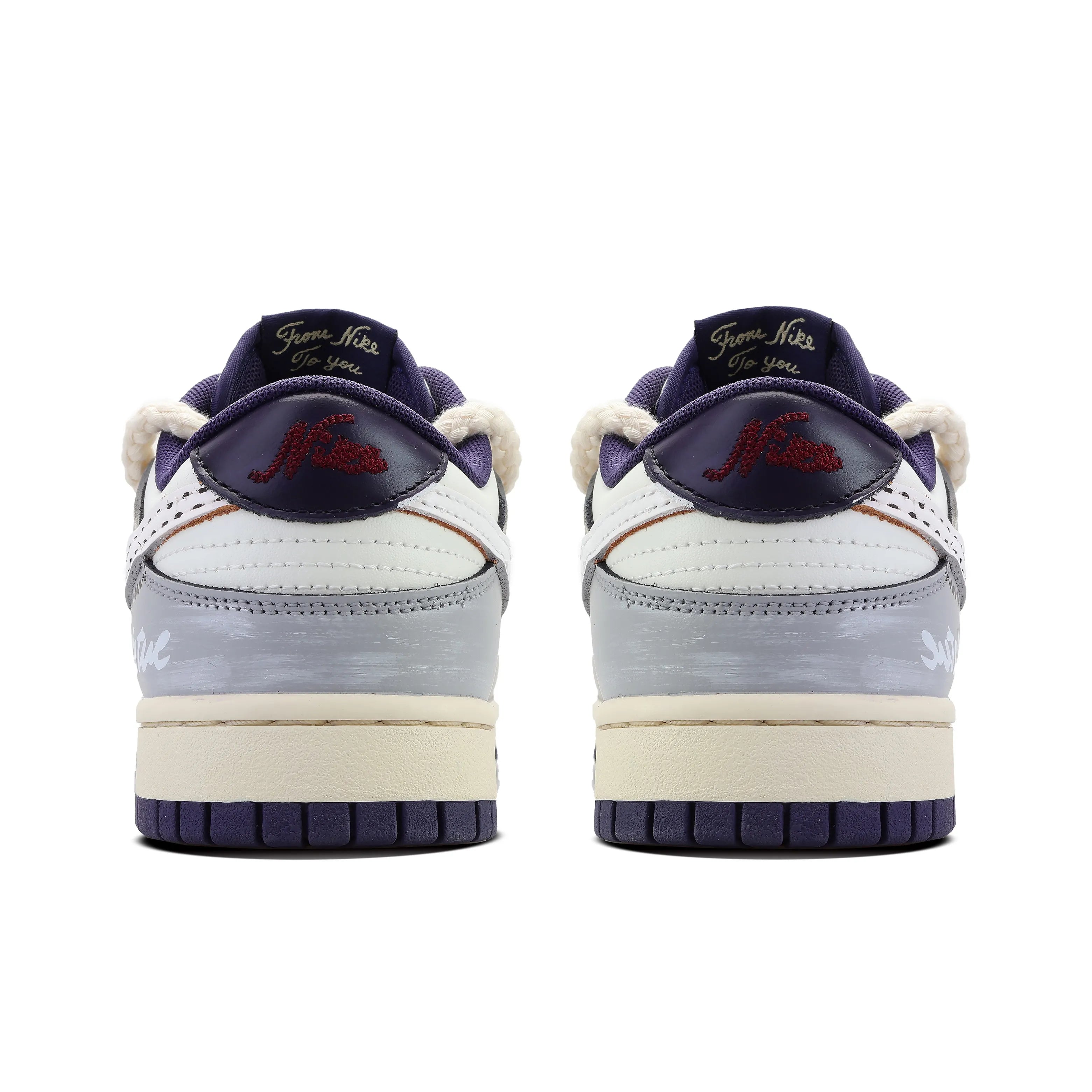 [Custom Wilderness] Dunk Skateboarding Shoes Unisex Gray/Brown