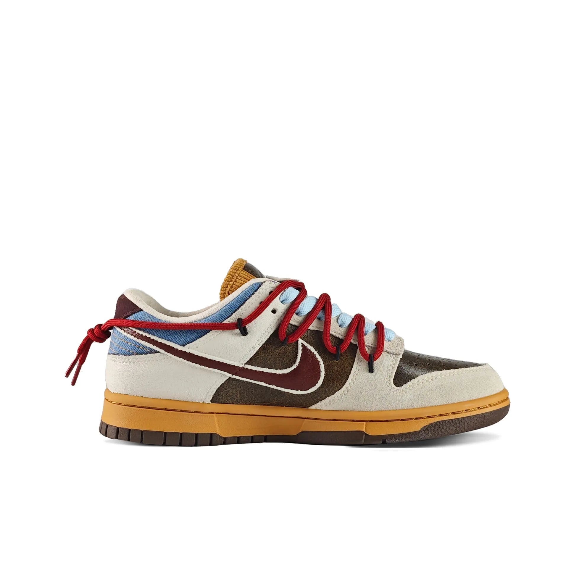 [Custom Retro Brown] Dunk Low Skateboard Shoes Unisex Brown/Beige