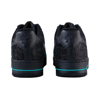 [Customized Green/Cyan, Full Stars] Air Force 1 Low-top Shoes Unisex Black/Green/Cyan With Diamond Decoration