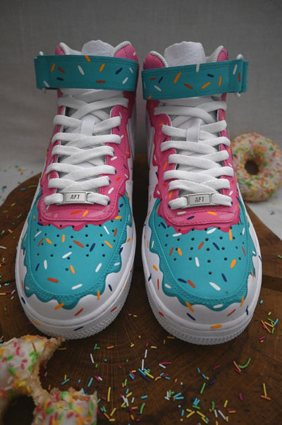 [Customized The Simpsons] Air force 1 mid Shoes Unisex Hand Painted