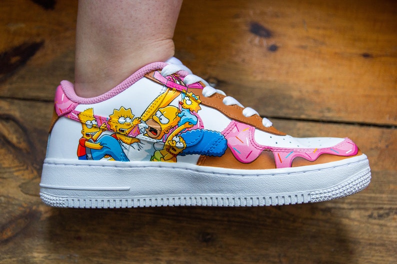 [Customized The Simpsons] Air Force 1 Shoes Unisex Hand Painted