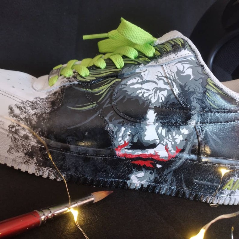 [Customized It Horror Joker Bat] Air Force 1 Shoes Unisex Hand Painted