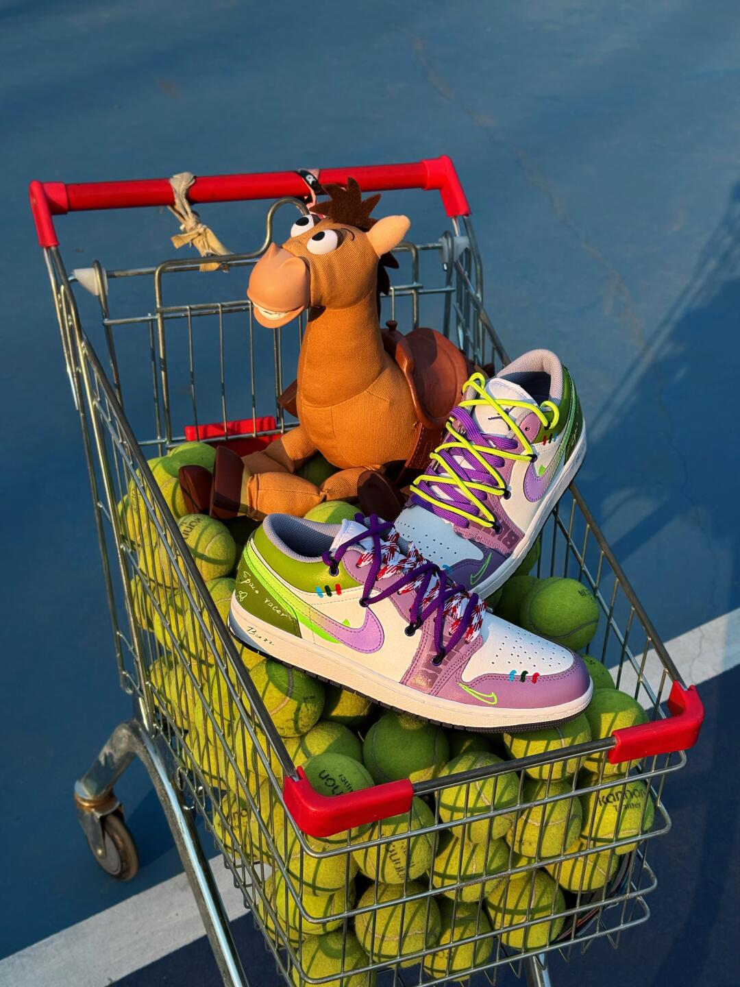 [Custom Toy Story Buzz Lightyear Coloration] Air Jordan 1 Unisex Skateboard Shoes