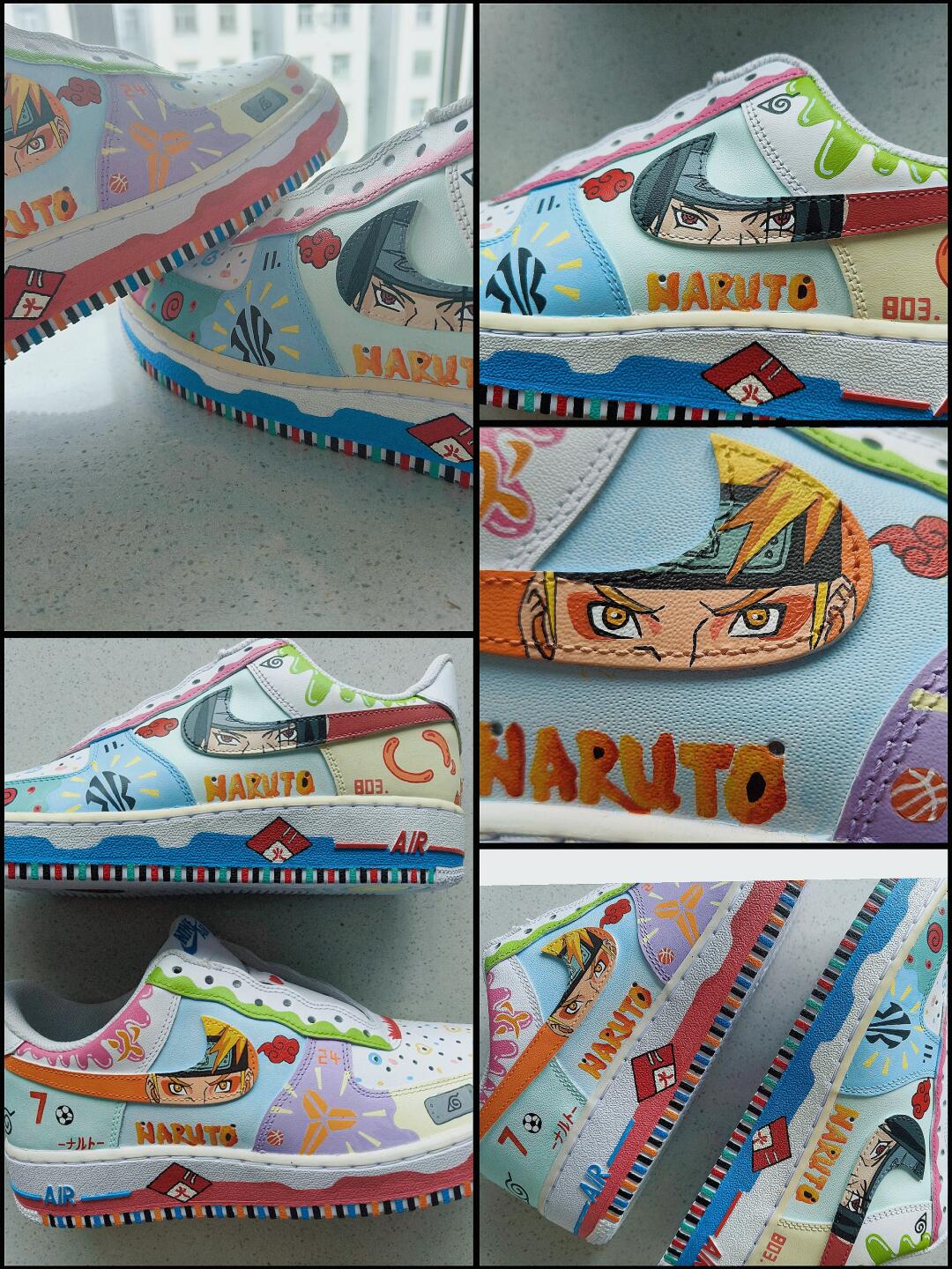[Custom Naruto] Air Force 1 Skateboard Shoes Unisex