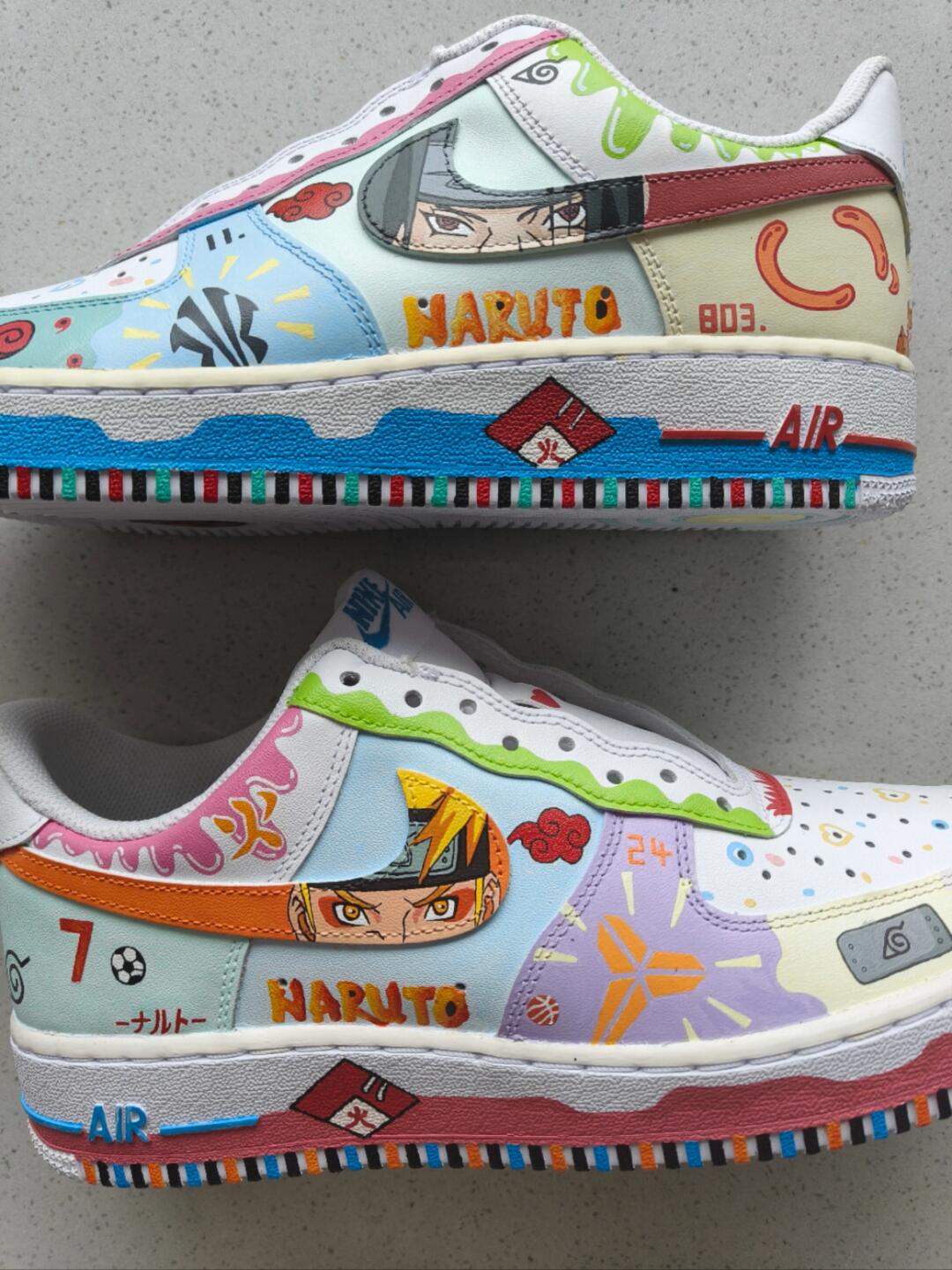 [Custom Naruto] Air Force 1 Skateboard Shoes Unisex