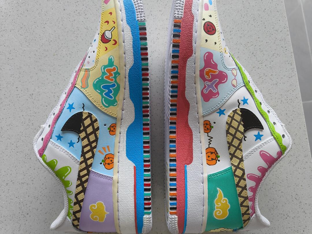 [Custom Naruto] Air Force 1 Skateboard Shoes Unisex