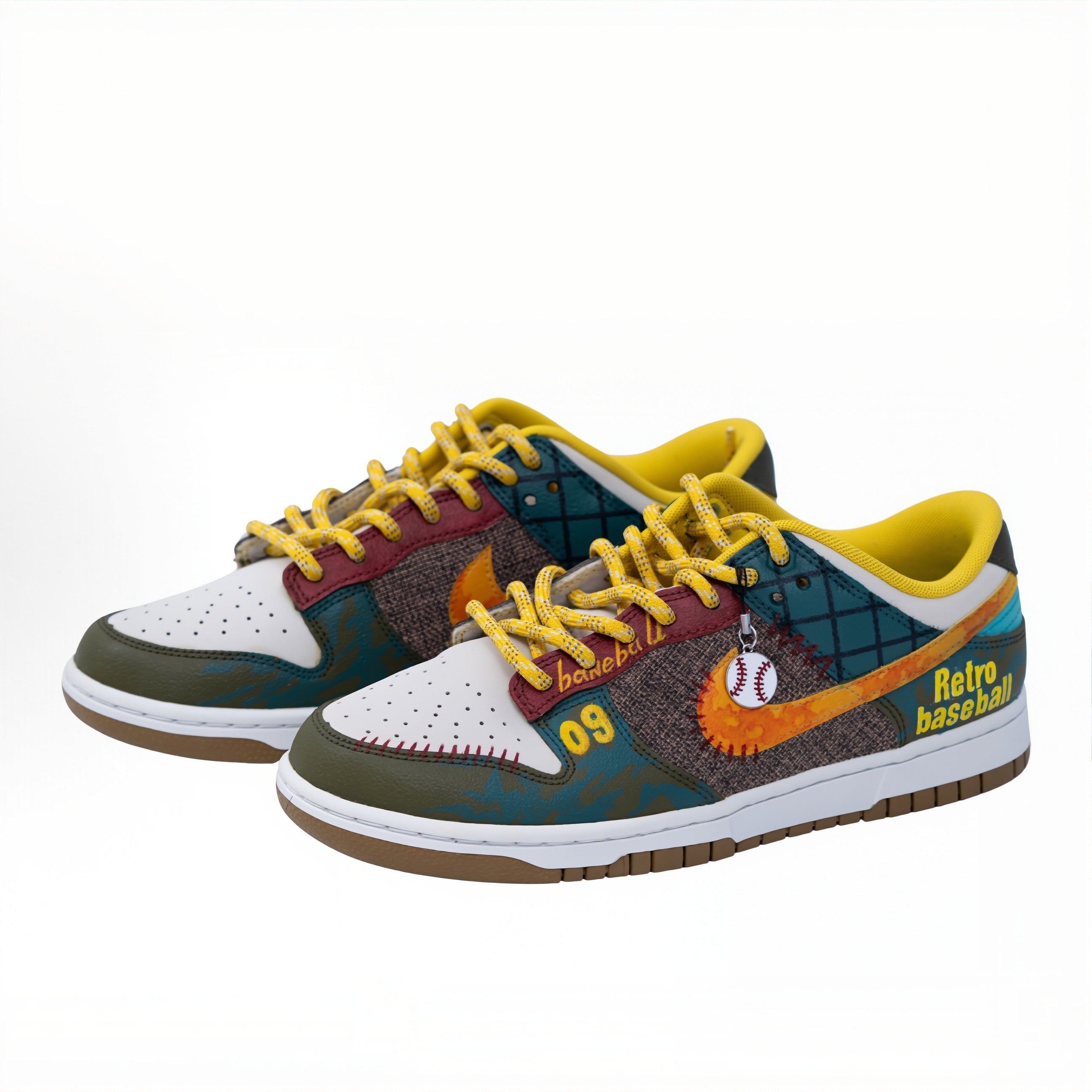 [Custom Retro Baseball/With pendant] Dunk Low Skateboard Shoes Unisex