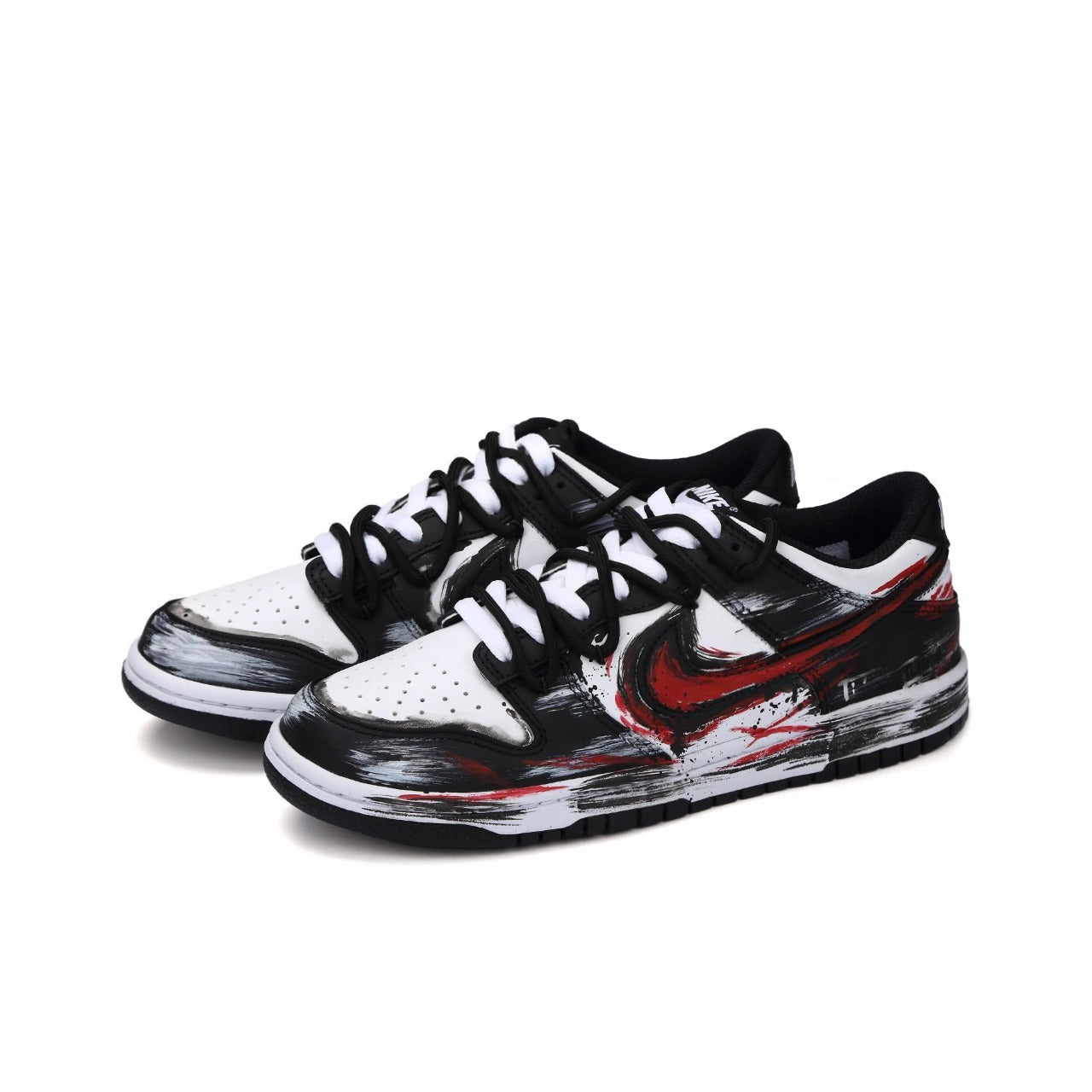 [Custom Nightmare Spell] Dunk Skateboarding Shoes Unisex Black/Red Graffiti