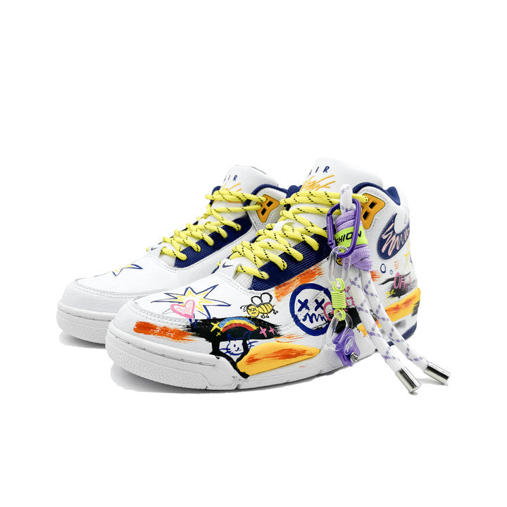 [Custom Shining Star] Flight Legacy Unisex Graffiti Skateboarding Shoes