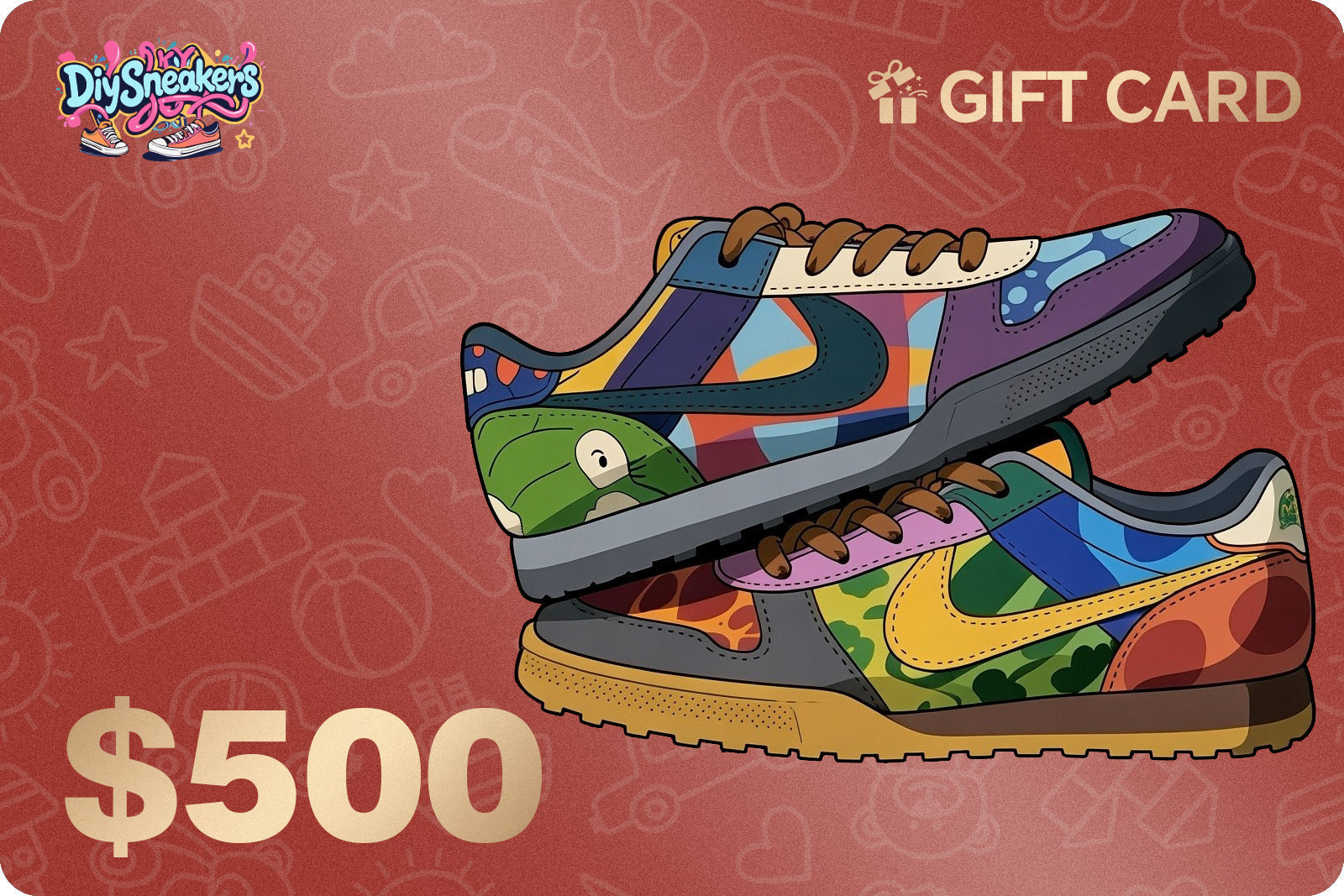 [Pandaufo Gift Card] Personalized Shoe Gift Card