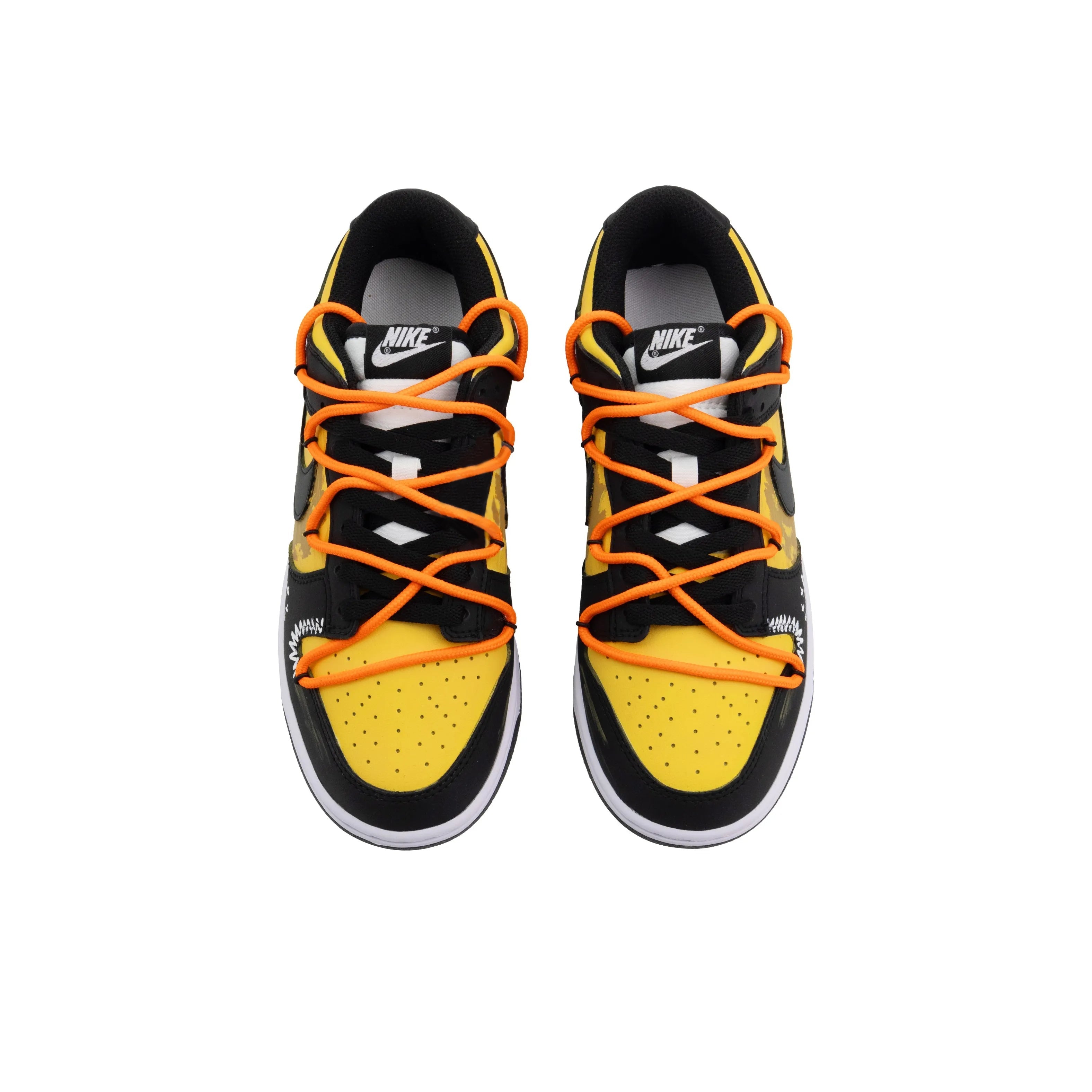 [Custom Cool Walker] Dunk Skateboarding Shoes Unisex Low-top Black/Yellow
