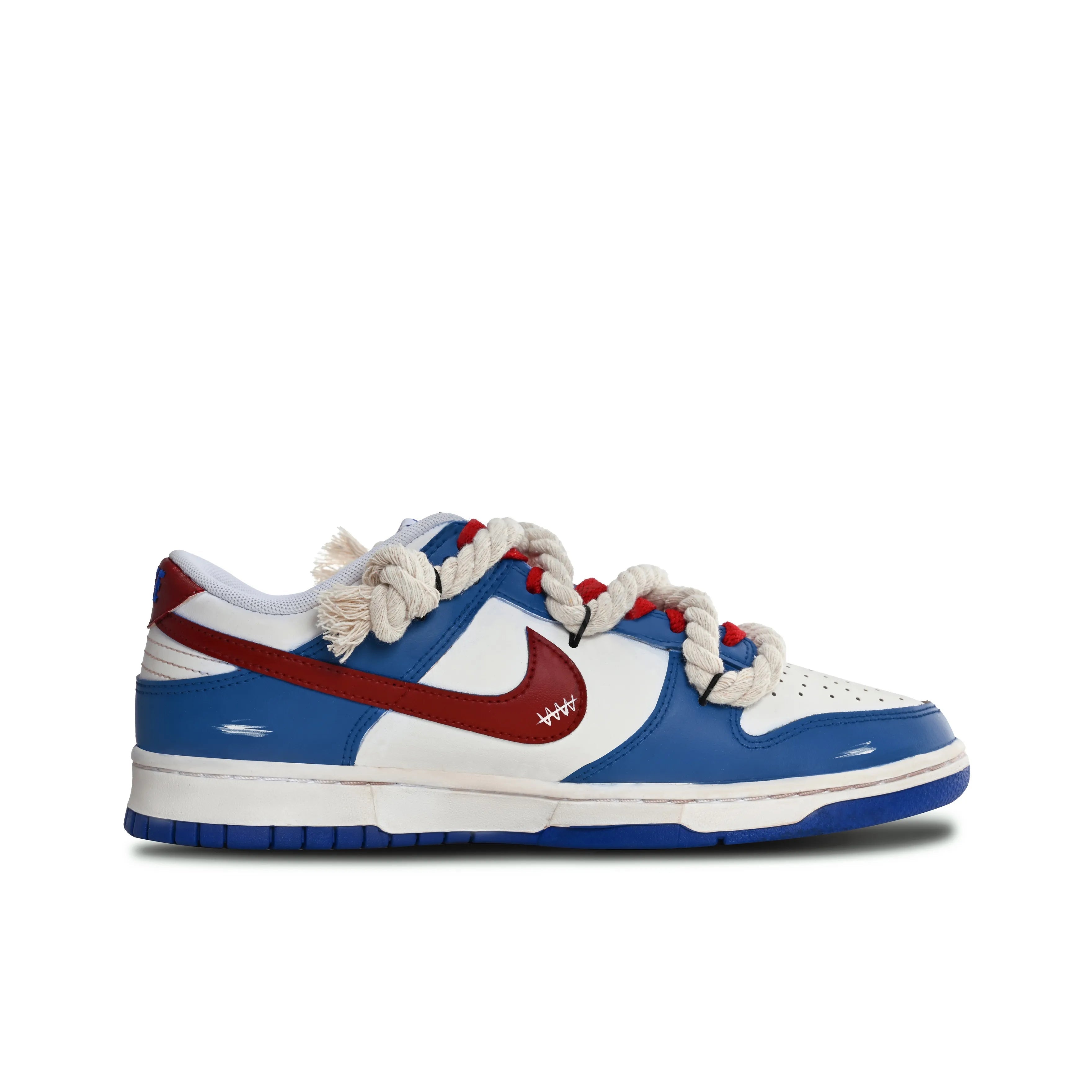 [Custom Emotional Traps] Dunk Low-top Skateboarding Shoes Men Blue/White