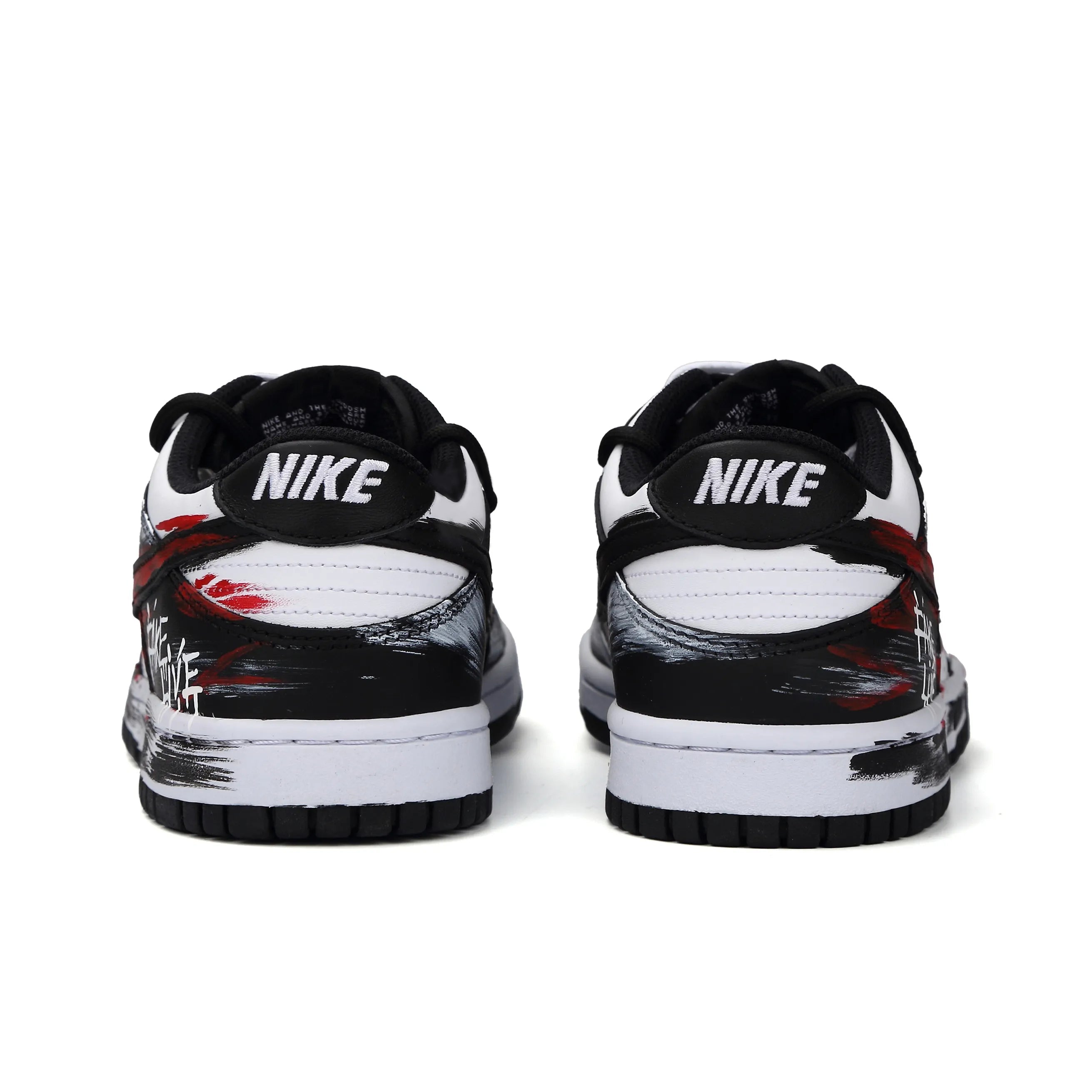 [Custom Nightmare Spell] Dunk Skateboarding Shoes Unisex Black/Red Graffiti