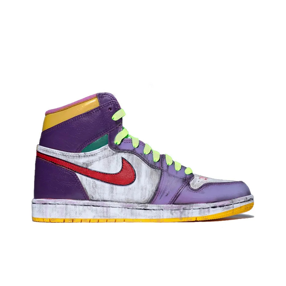 [Custom Joker Hand-paint] Air Jordan 1 Retro High OG Top Unisex Skateboarding Shoes