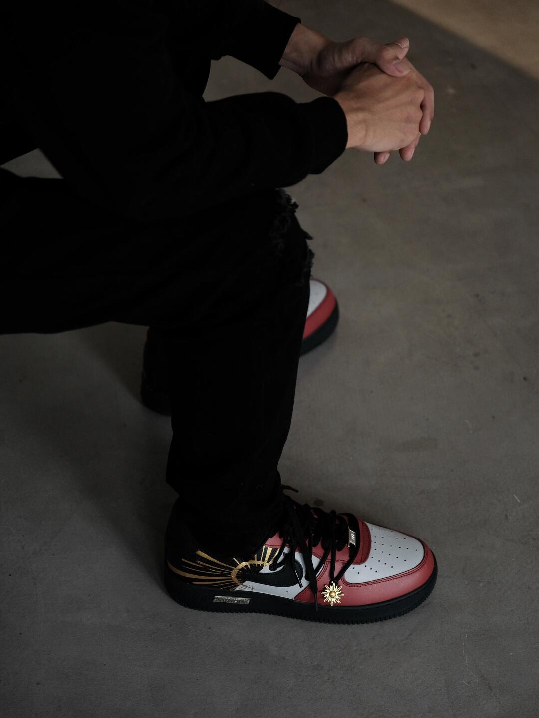 [Custom Apollo's Light] Air Force 1 Skateboarding Shoes Unisex